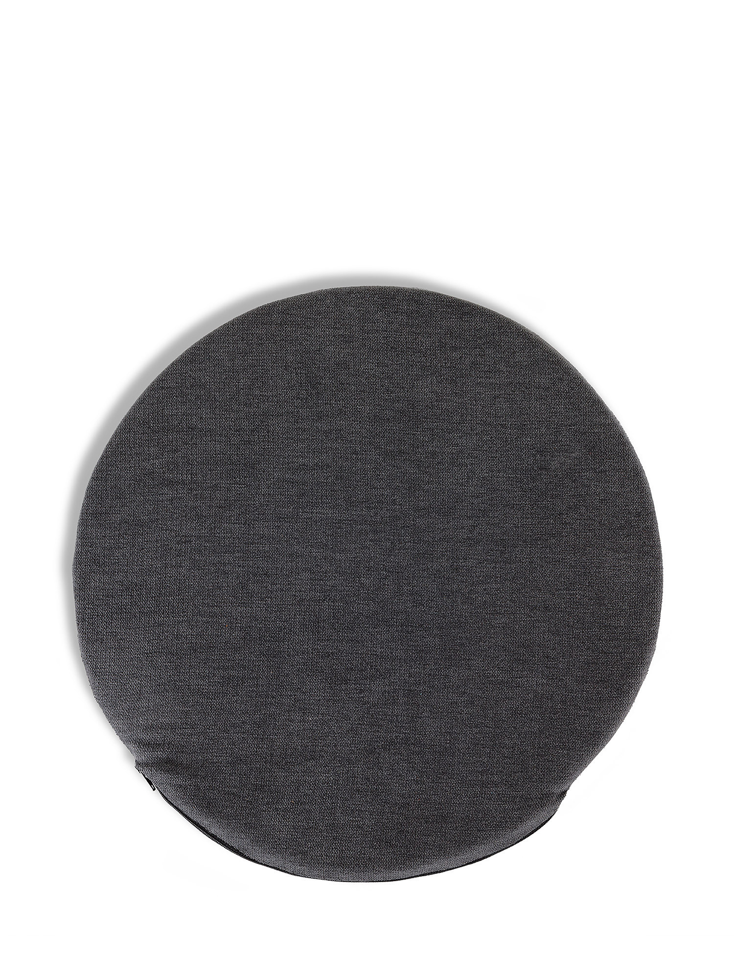 Solid color cotton chair cushion, Grey, large image number 0