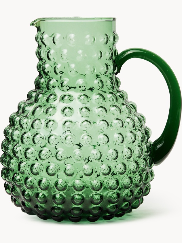 Blue retro-effect carafe