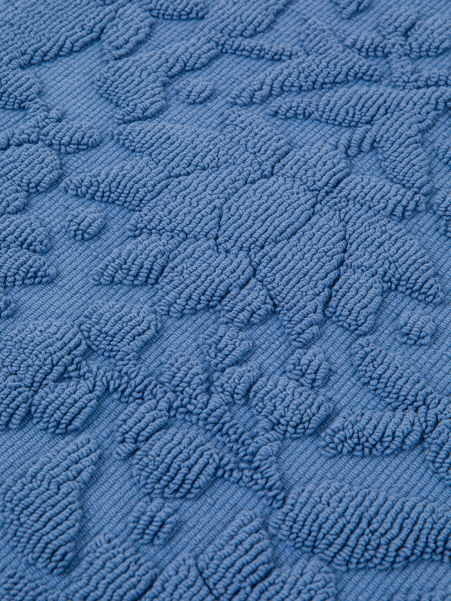 Zefiro solid color cotton shower mat, Light Blue, large image number 1