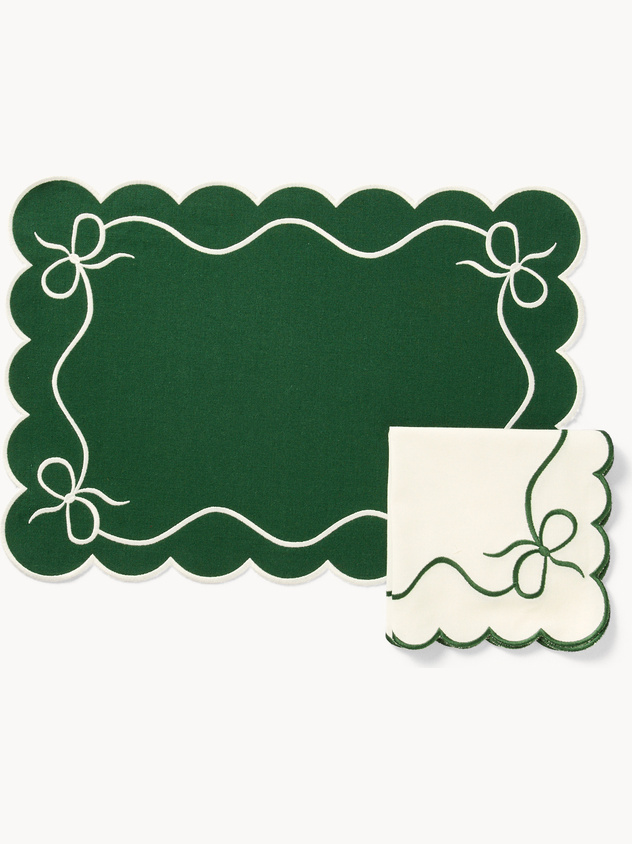 Pure cotton placemat and napkin set