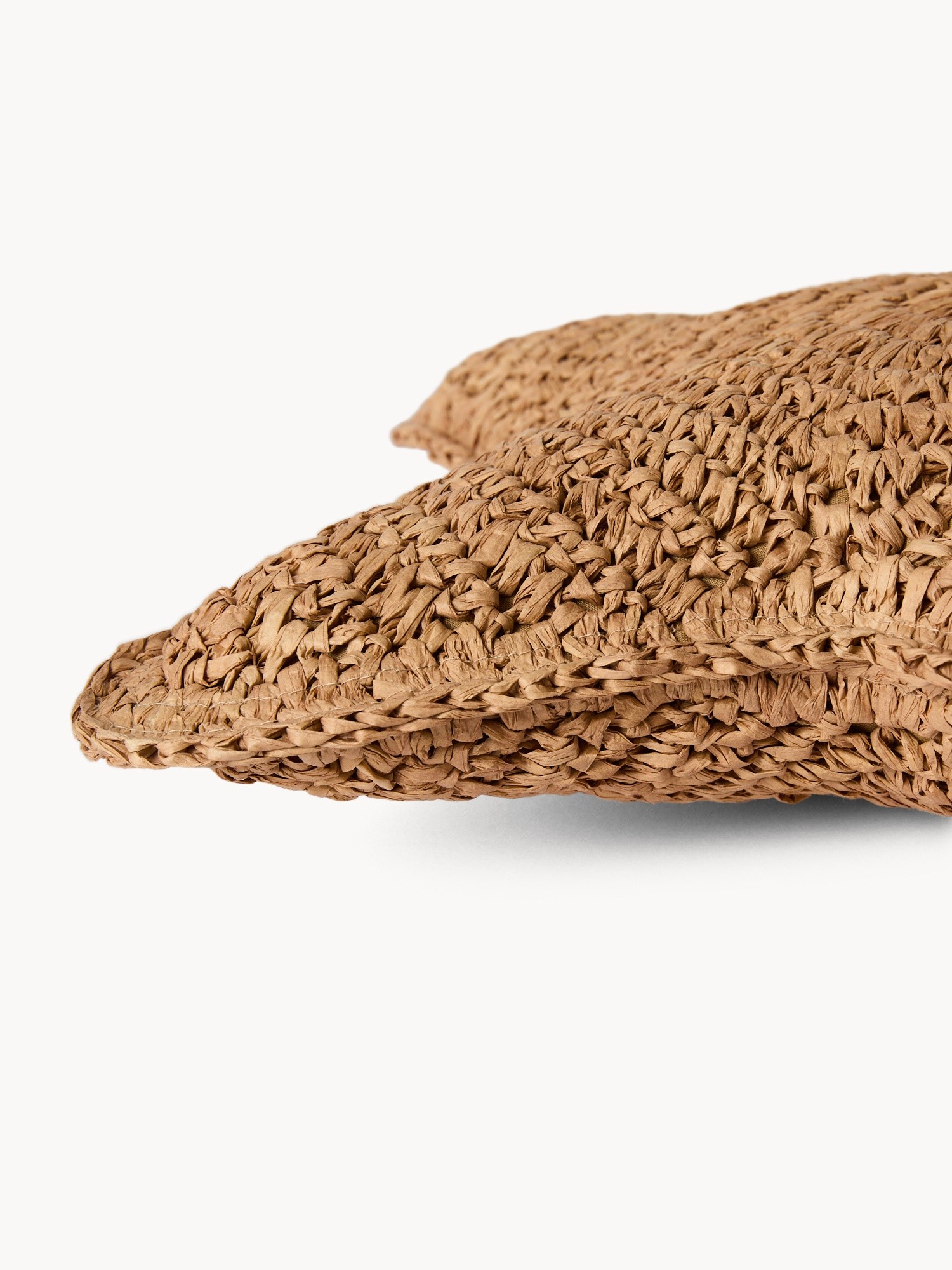 Cuscino con ricamo geometrico, Naturale, large image number 0