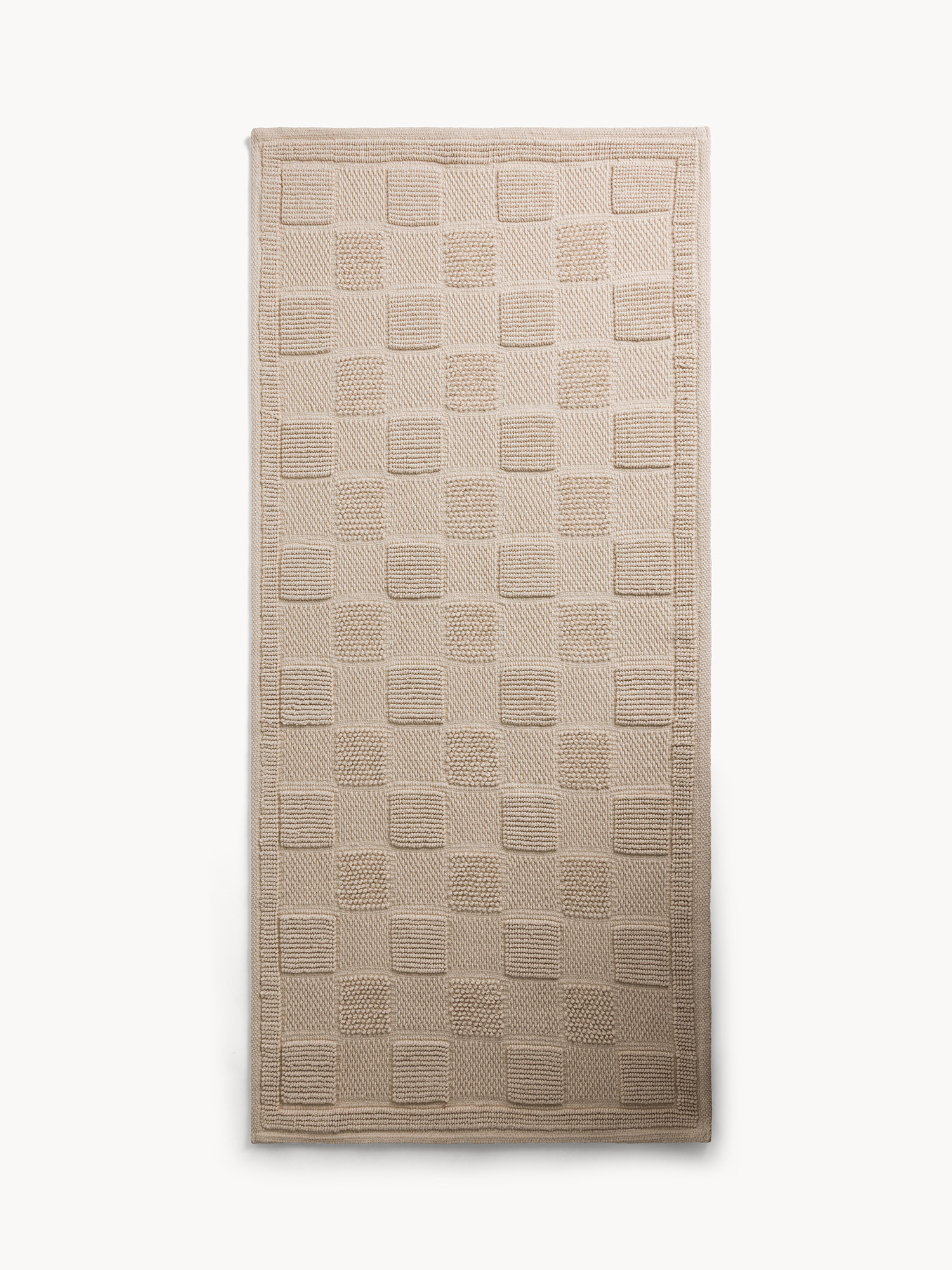 Tappeto bagno tinta unita, Beige, large image number 0