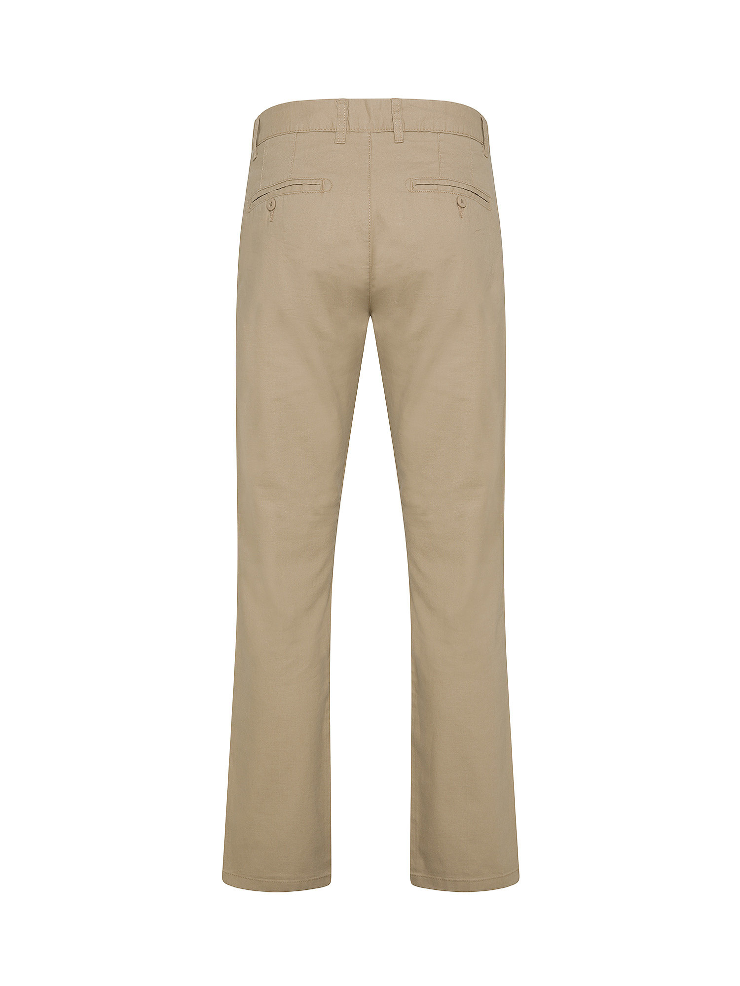 JCT - Pantaloni chino in misto lino, Beige scuro, large image number 1