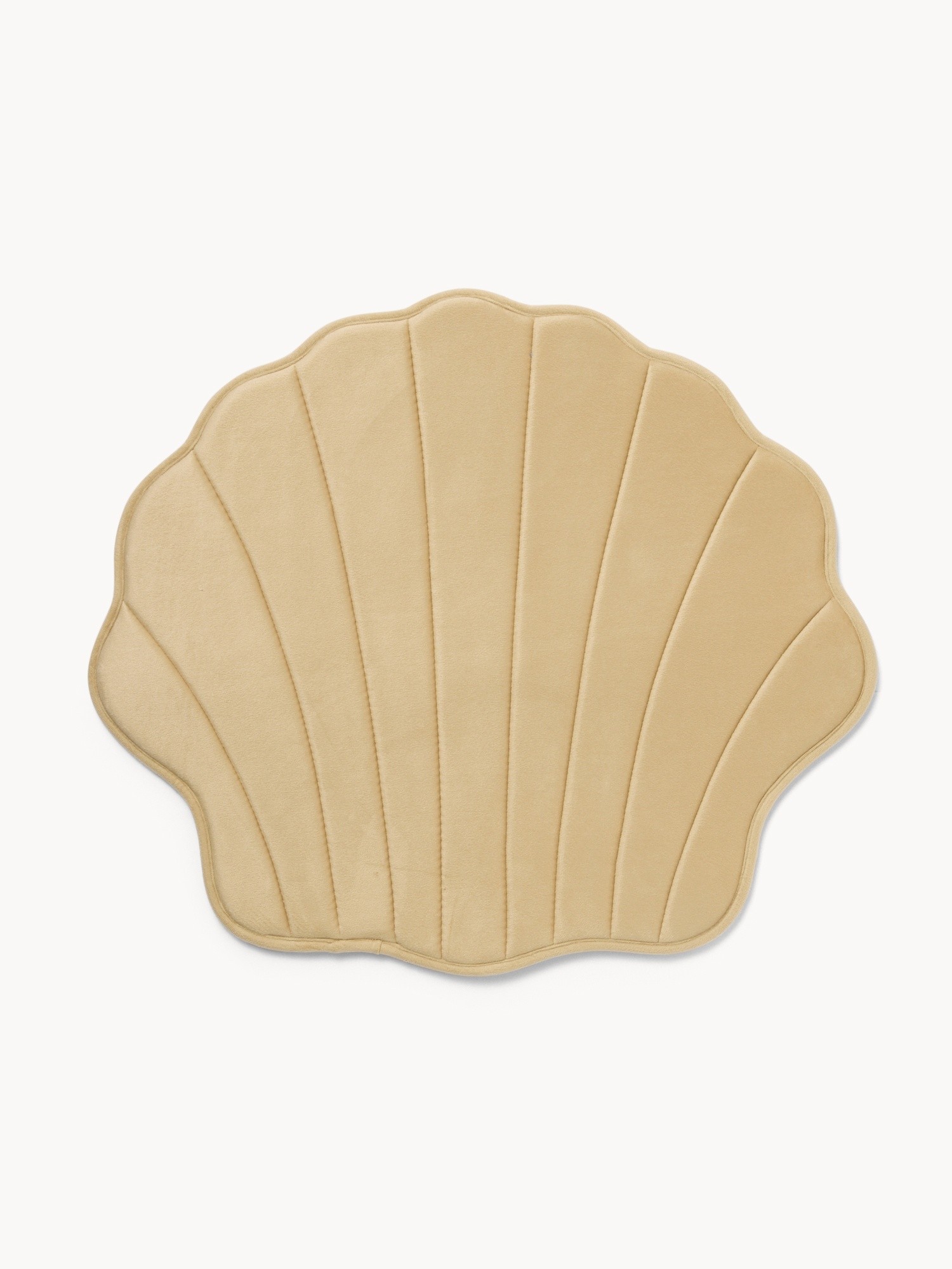 Tappeto bagno in memory foam a conchiglia - Prezzo di lancio, Beige, large image number 0