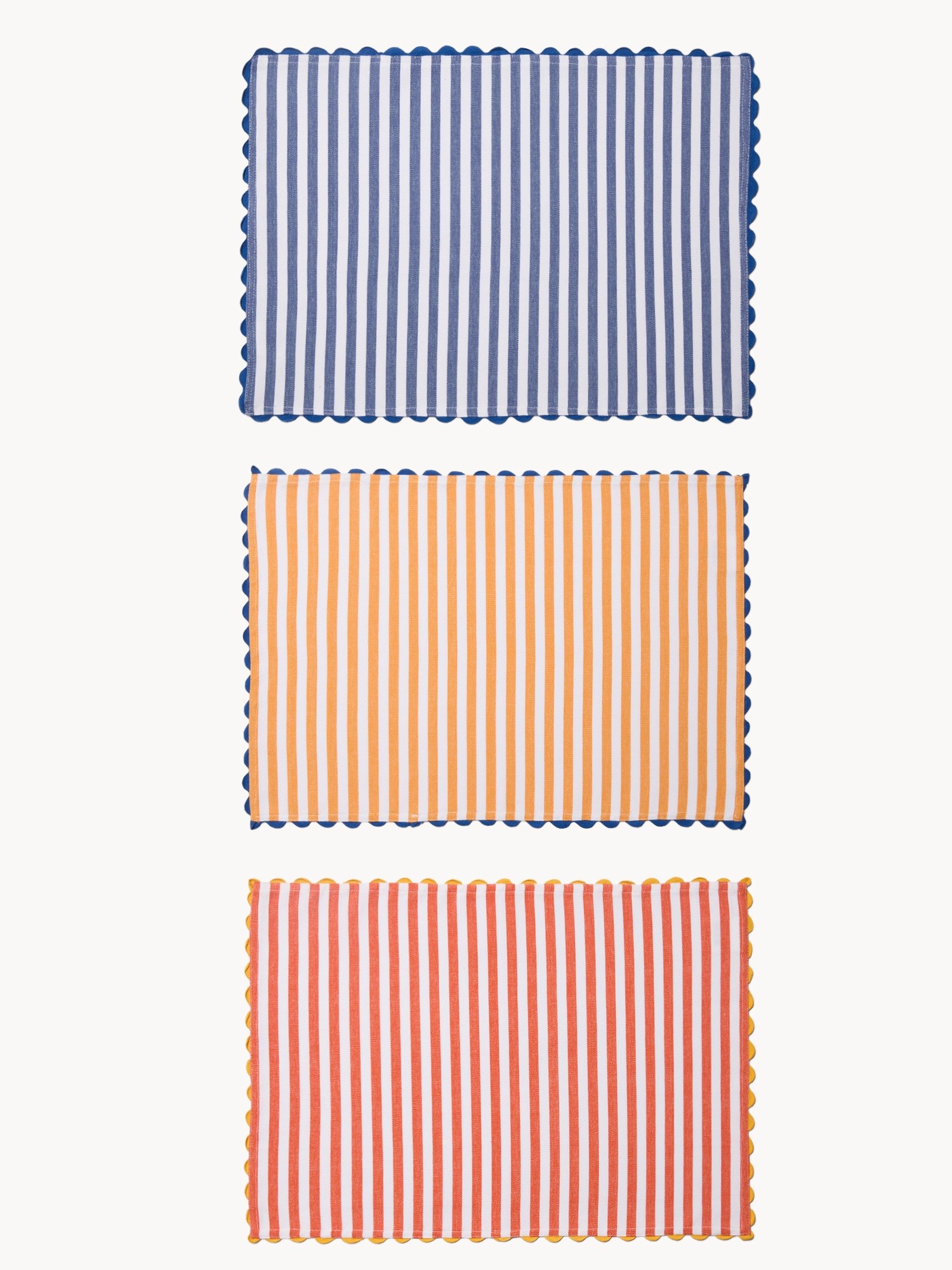 Striped Yarn-Dyed Cotton Placemat - Introductory Price, Multicolor, large image number 0