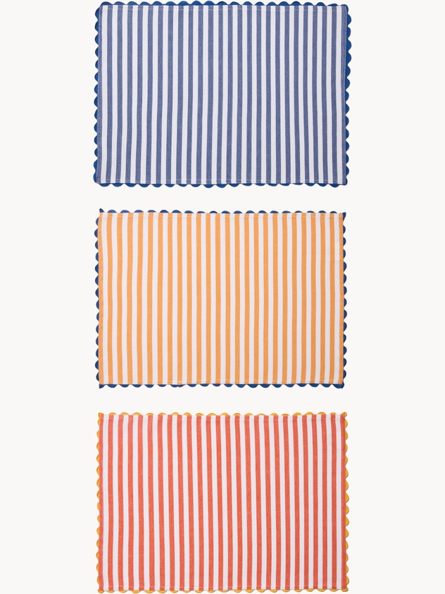 Striped Yarn-Dyed Cotton Placemat - Introductory Price