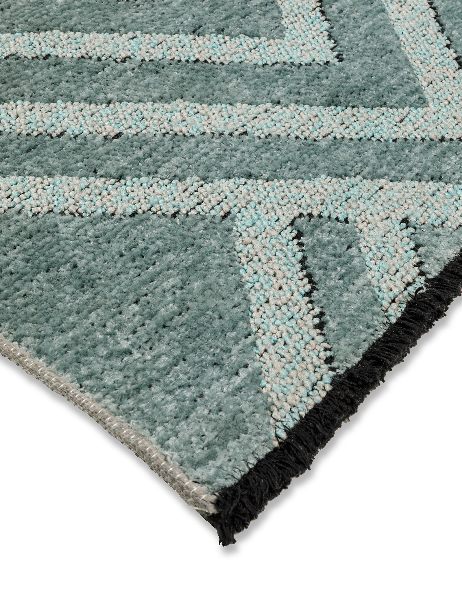 Geometric pattern carpet, Light Blue, large image number 1