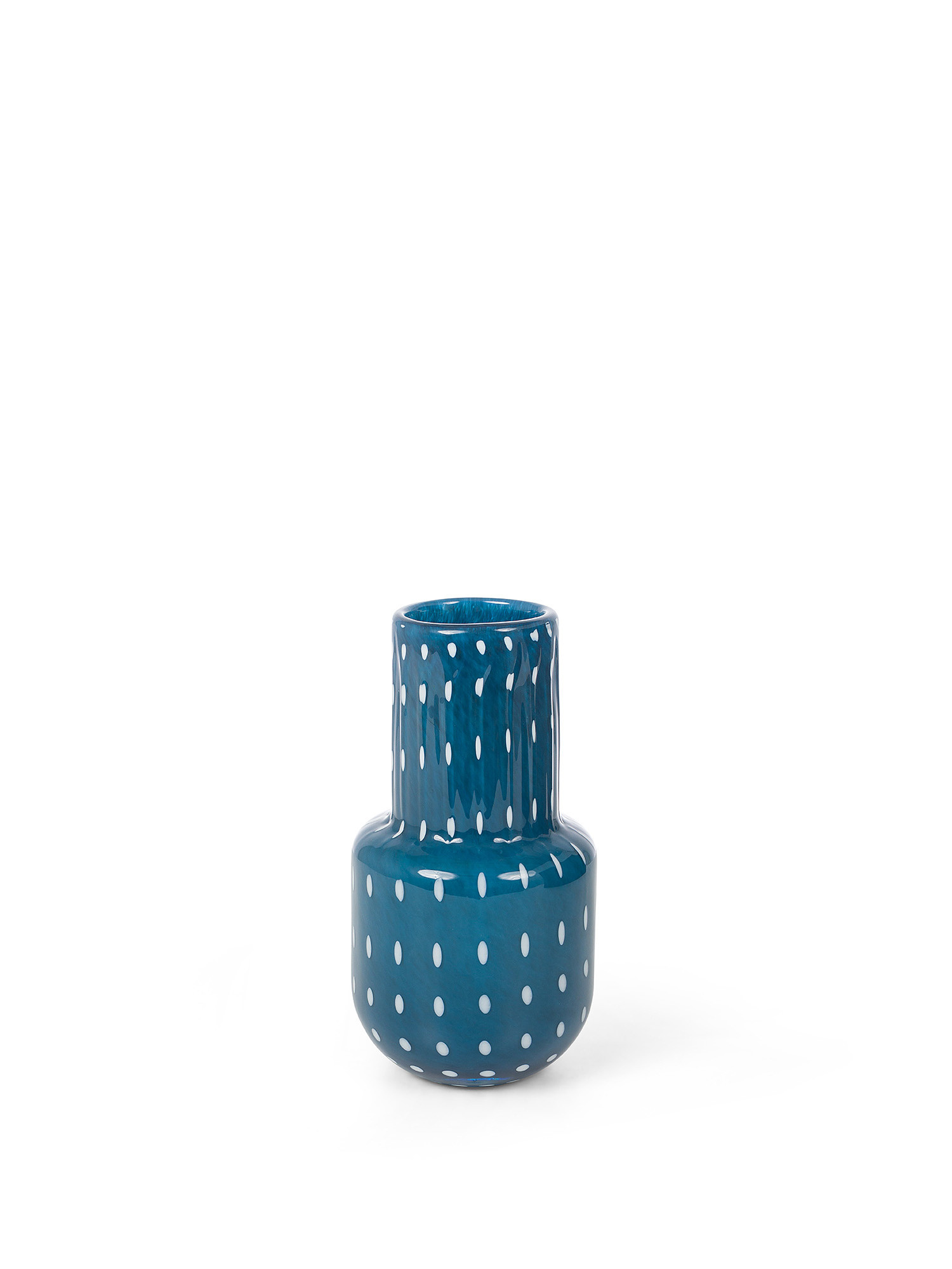 Glass vase colored in paste, Blue, large image number 0