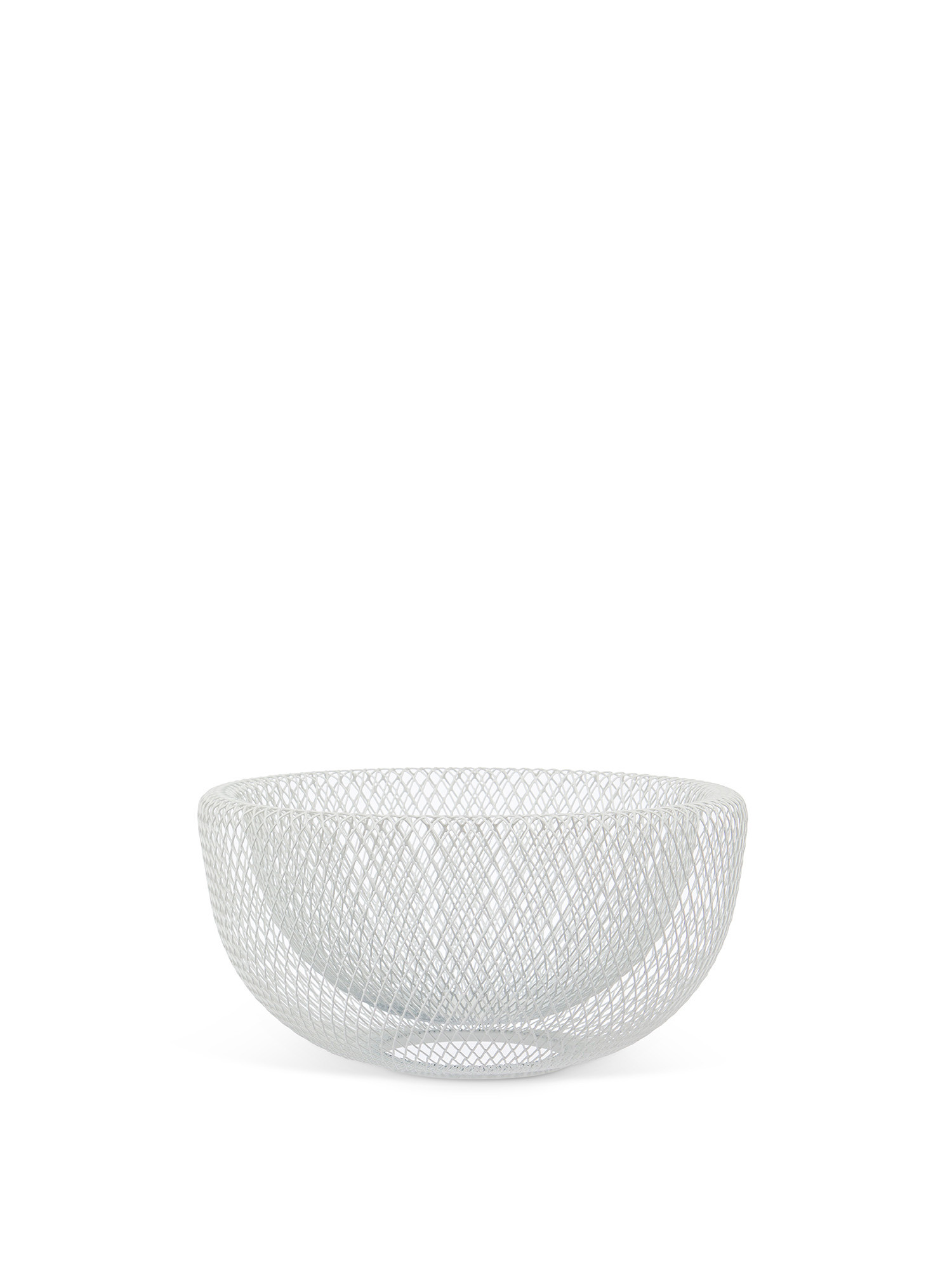White wire basket, White, large image number 0