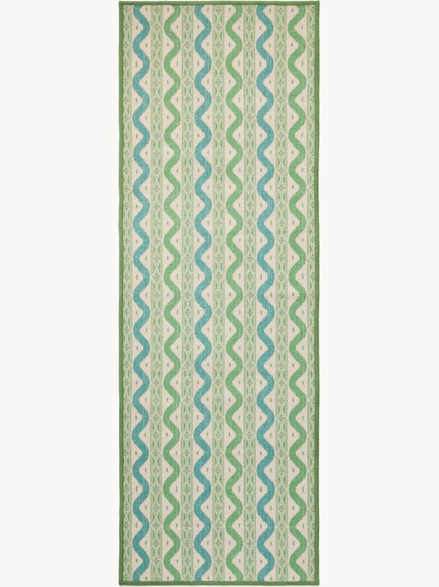 Tappeto da cucina con motivi geometrici