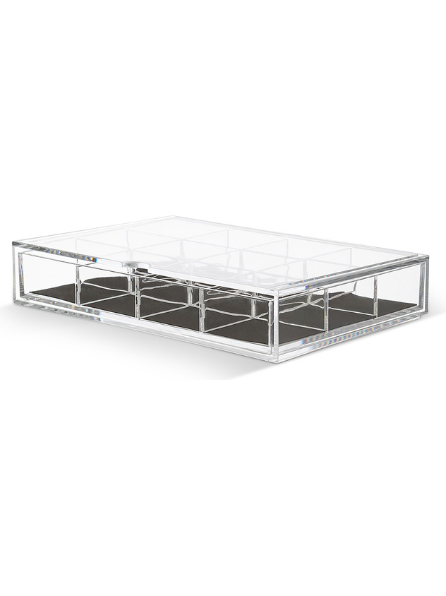 Transparent plastic jewelry box