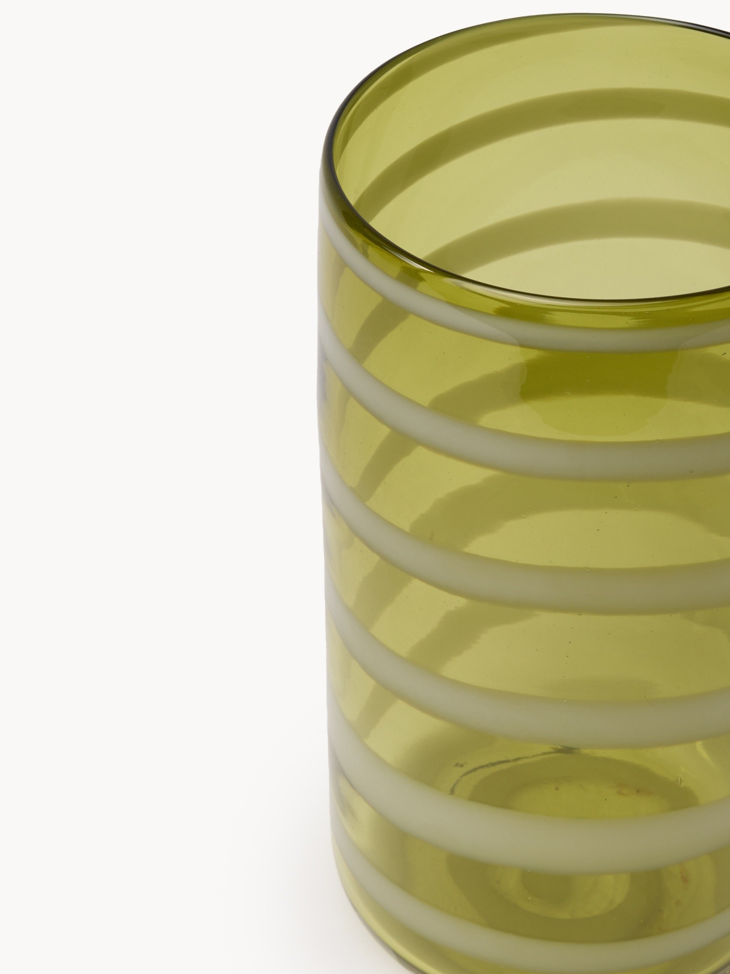 Vaso in vetro colorato in pasta, Verde, large image number 1