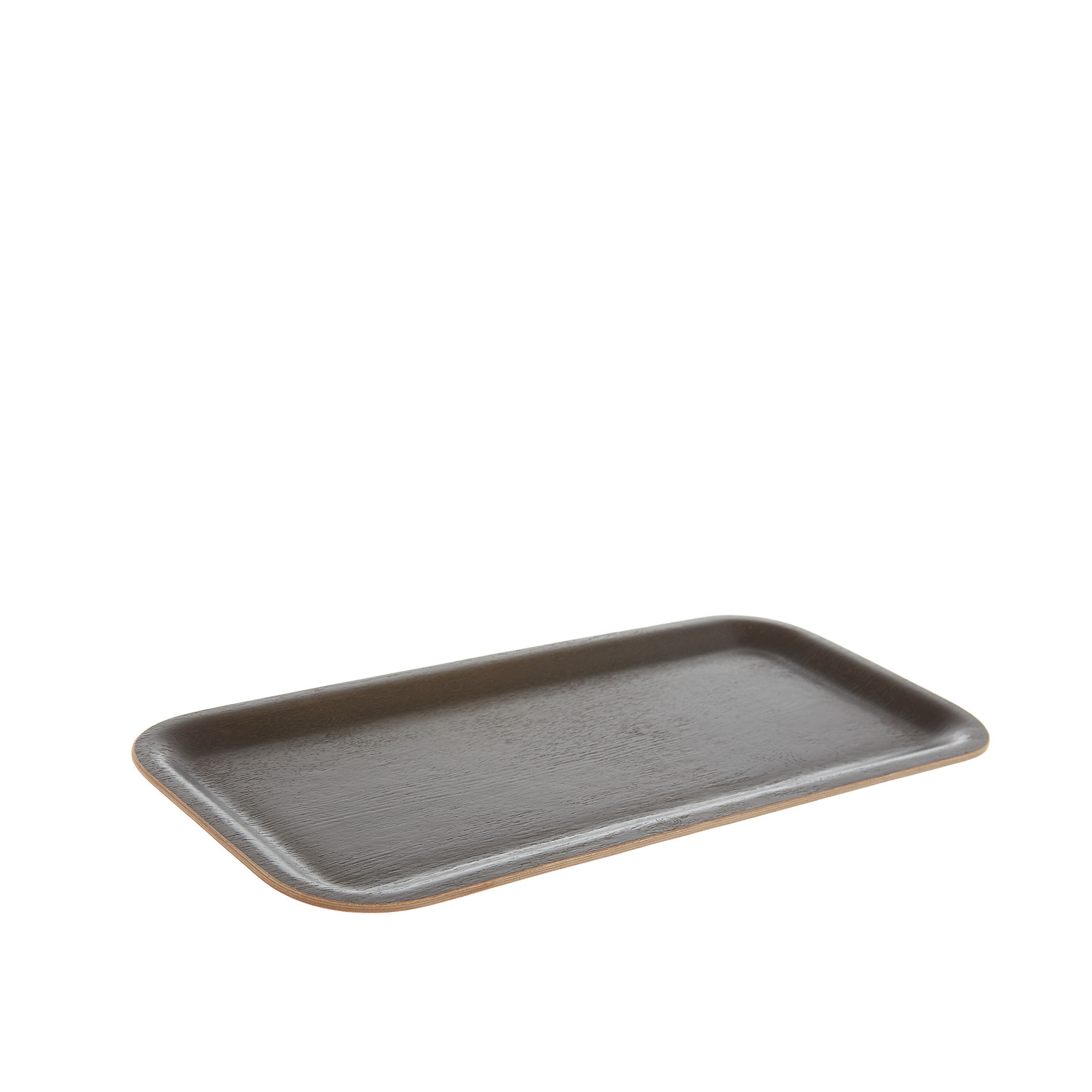 Bamboo wood tray, Dark Brown, large image number 0