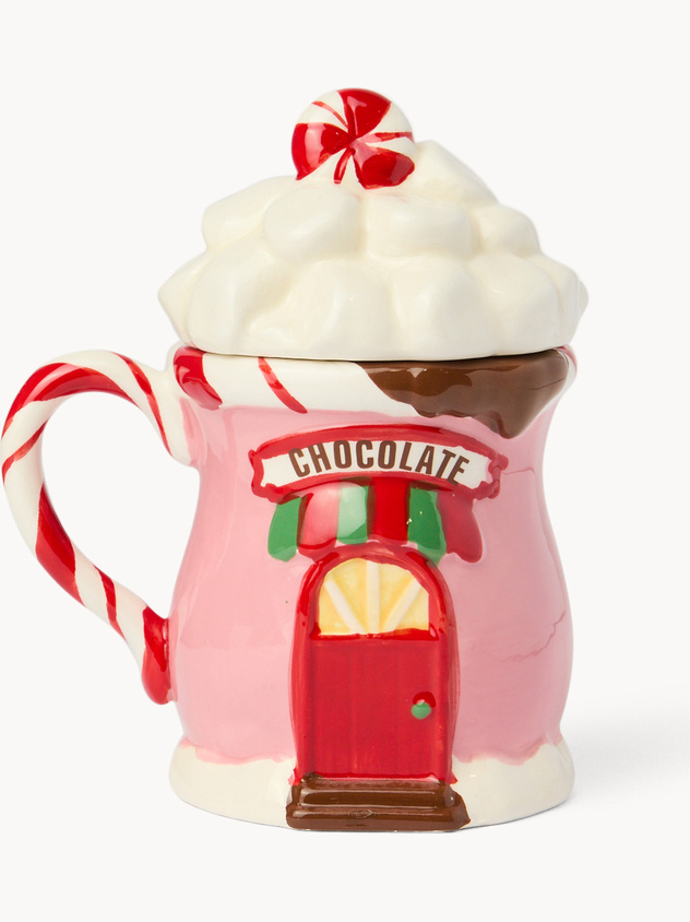 Mug in ceramica a forma di casetta