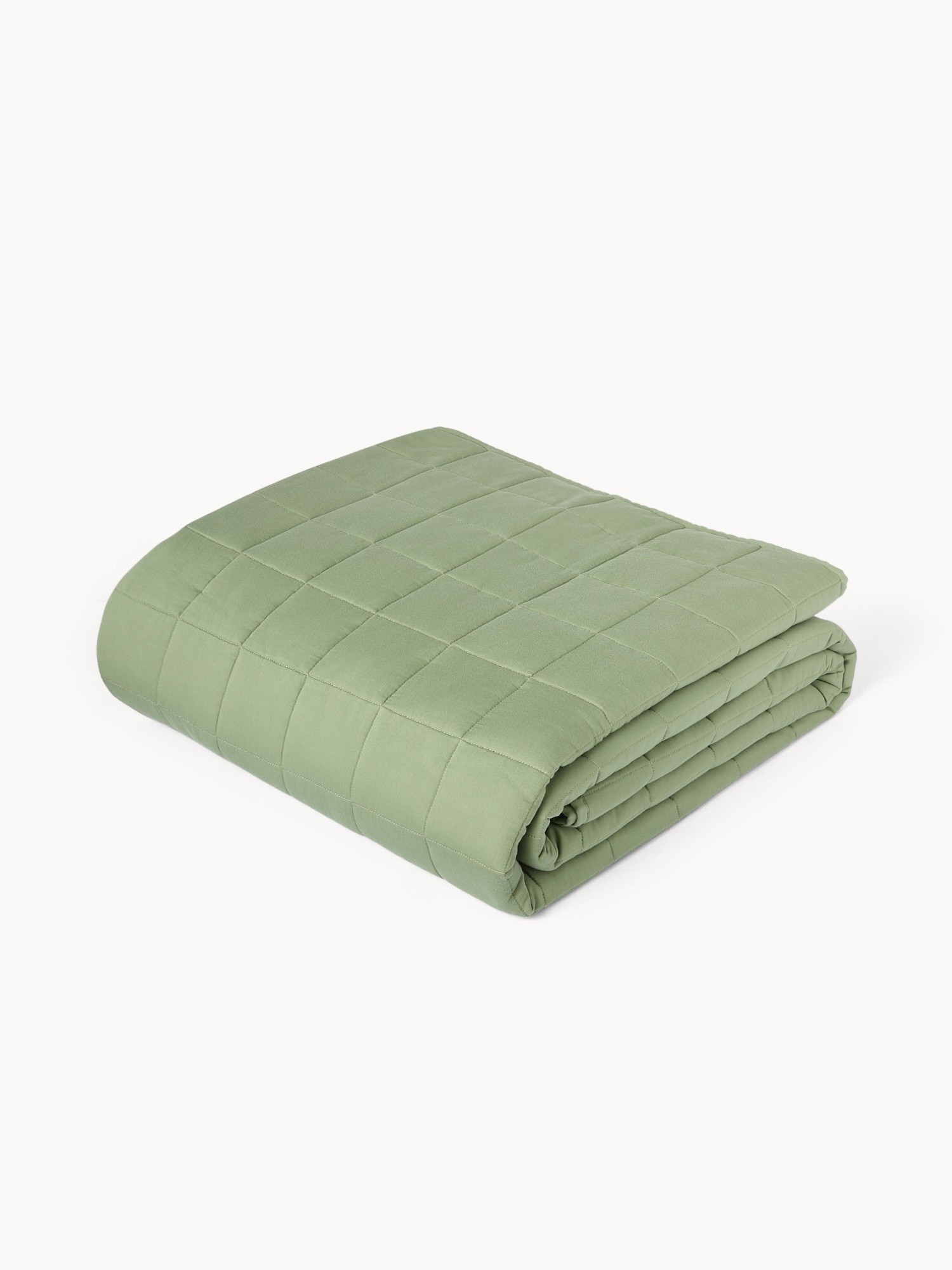Solid Cotton Sateen Comforter - Discounted Price, Green, large image number 0