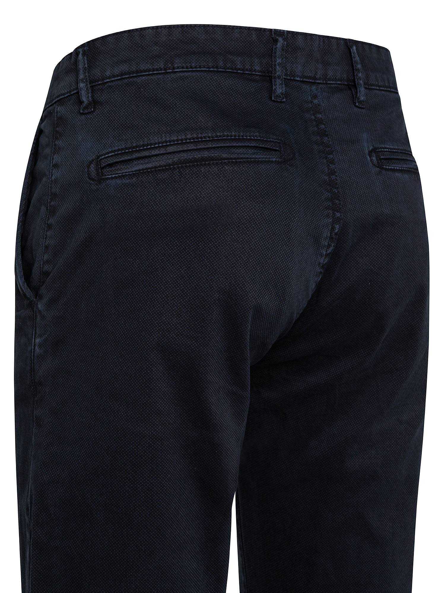 Stretch cotton chinos trousers, Dark Blue, large image number 2