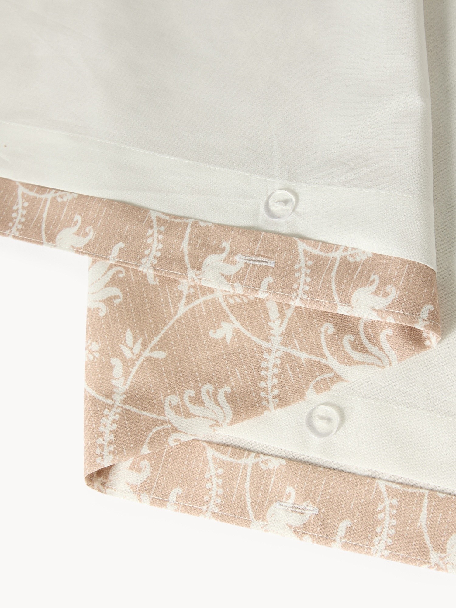 Parure copripiumino in puro cotone fantasia floreale - Prezzo di lancio, Rosa, large image number 1