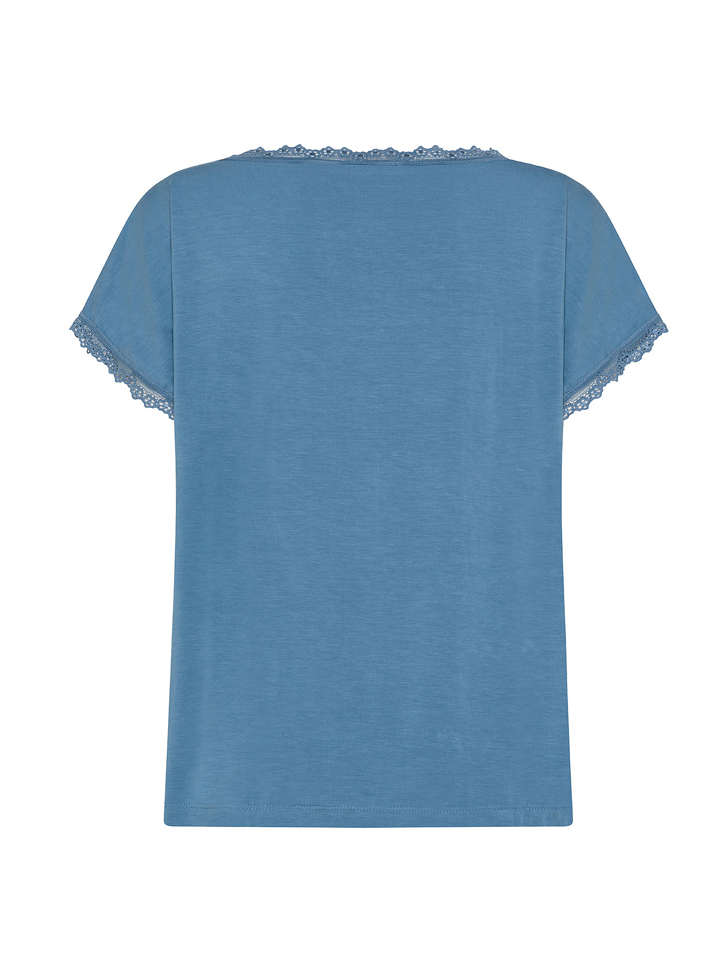 Solid color bamboo viscose T-shirt, Light Blue, large image number 1