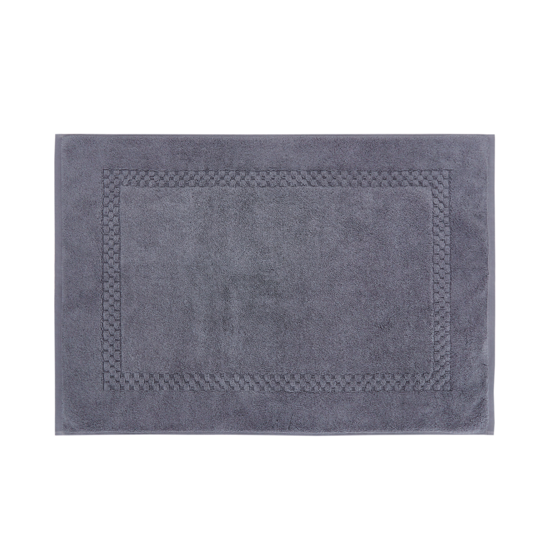 Thermae solid colour 100% cotton bath mat, Dark Grey, large image number 0