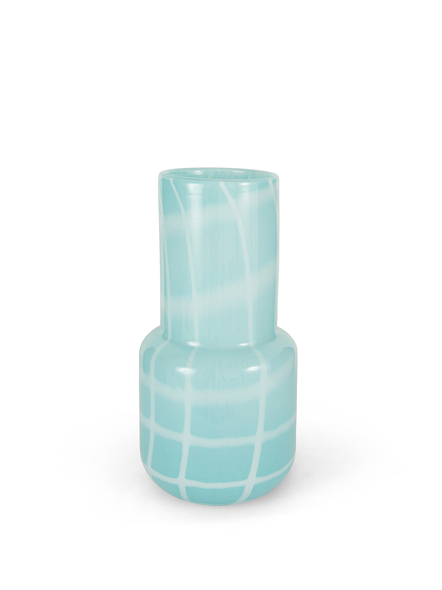Colored paste glass vase, Light Blue, large image number 0