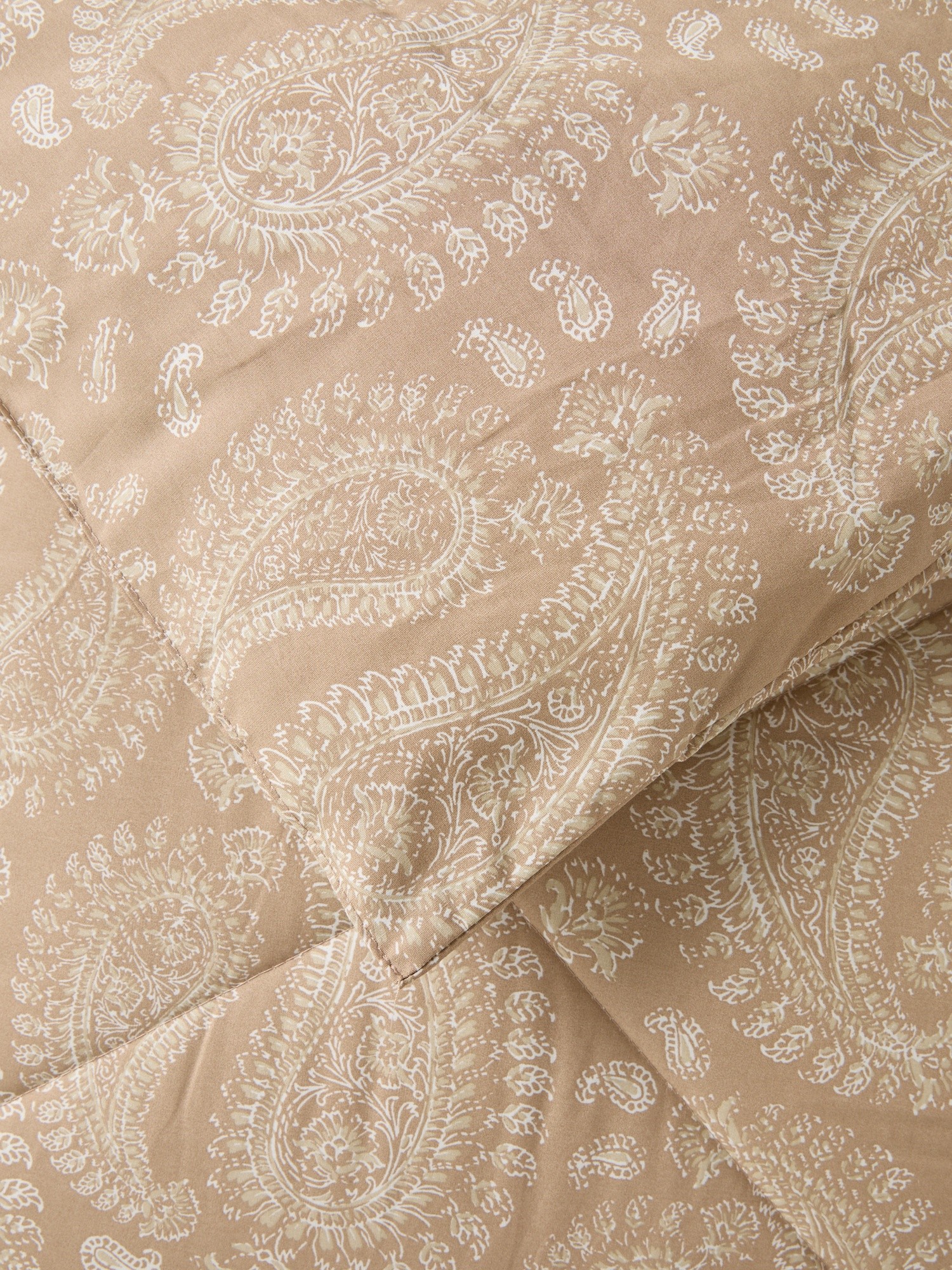 Paisley Cotton Percale Quilt - Discounted Price, Beige, large image number 1