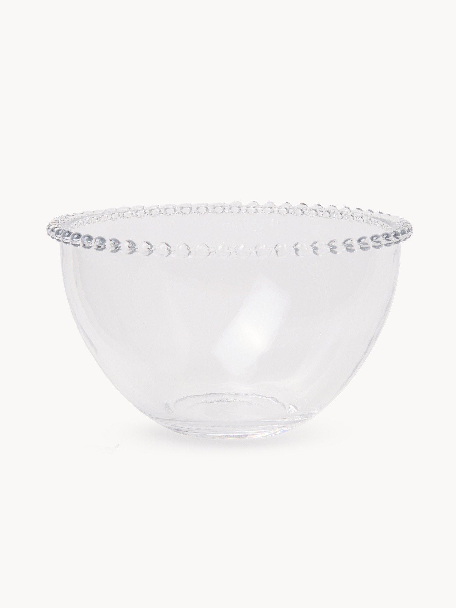 Clear glass salad bowl, Transparent, large image number 0