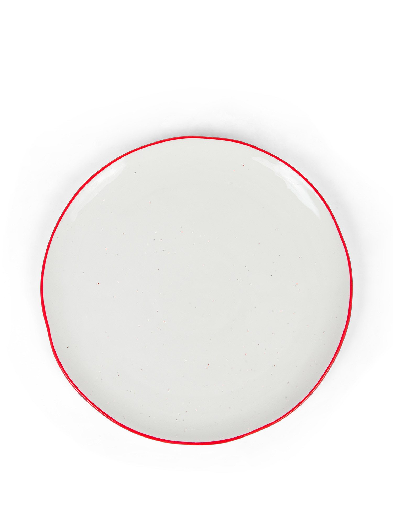 Ginevra porcelain dinner plate, White Red, large image number 0