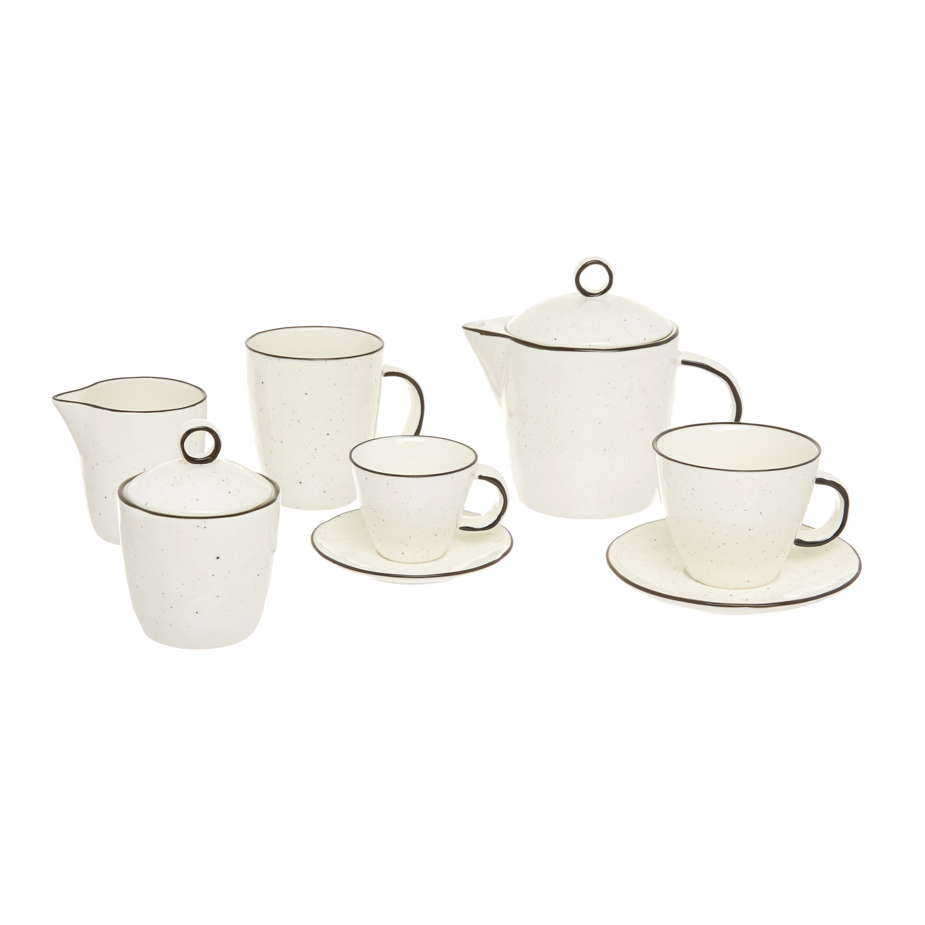 Porcelain Ginevra teacup, White, large image number 1