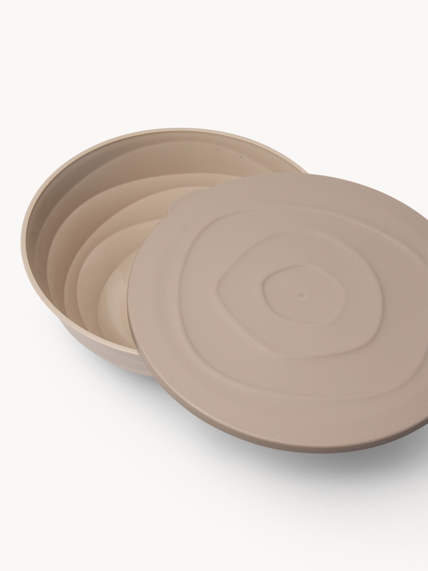 Plastic Bowl with Lid - Introductory Price, Grey, large image number 1