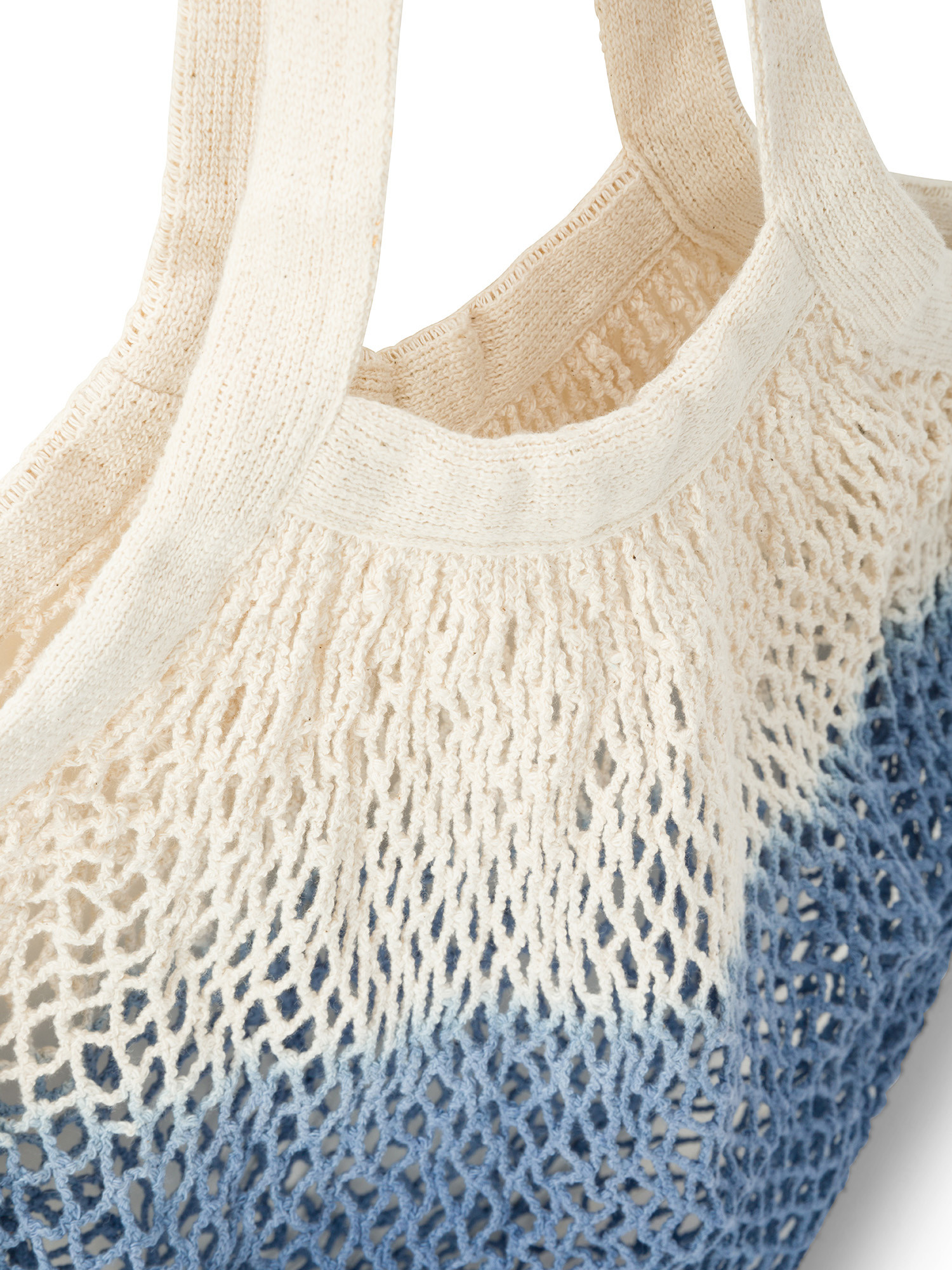 Cotton mesh bag, White / Blue, large image number 2