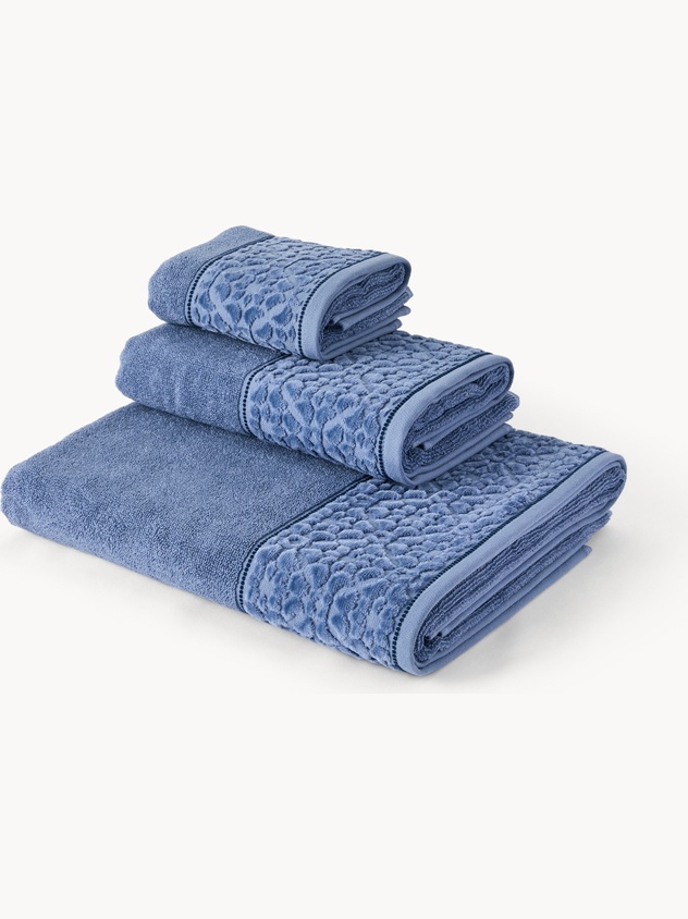 Pure cotton towel with ruffle