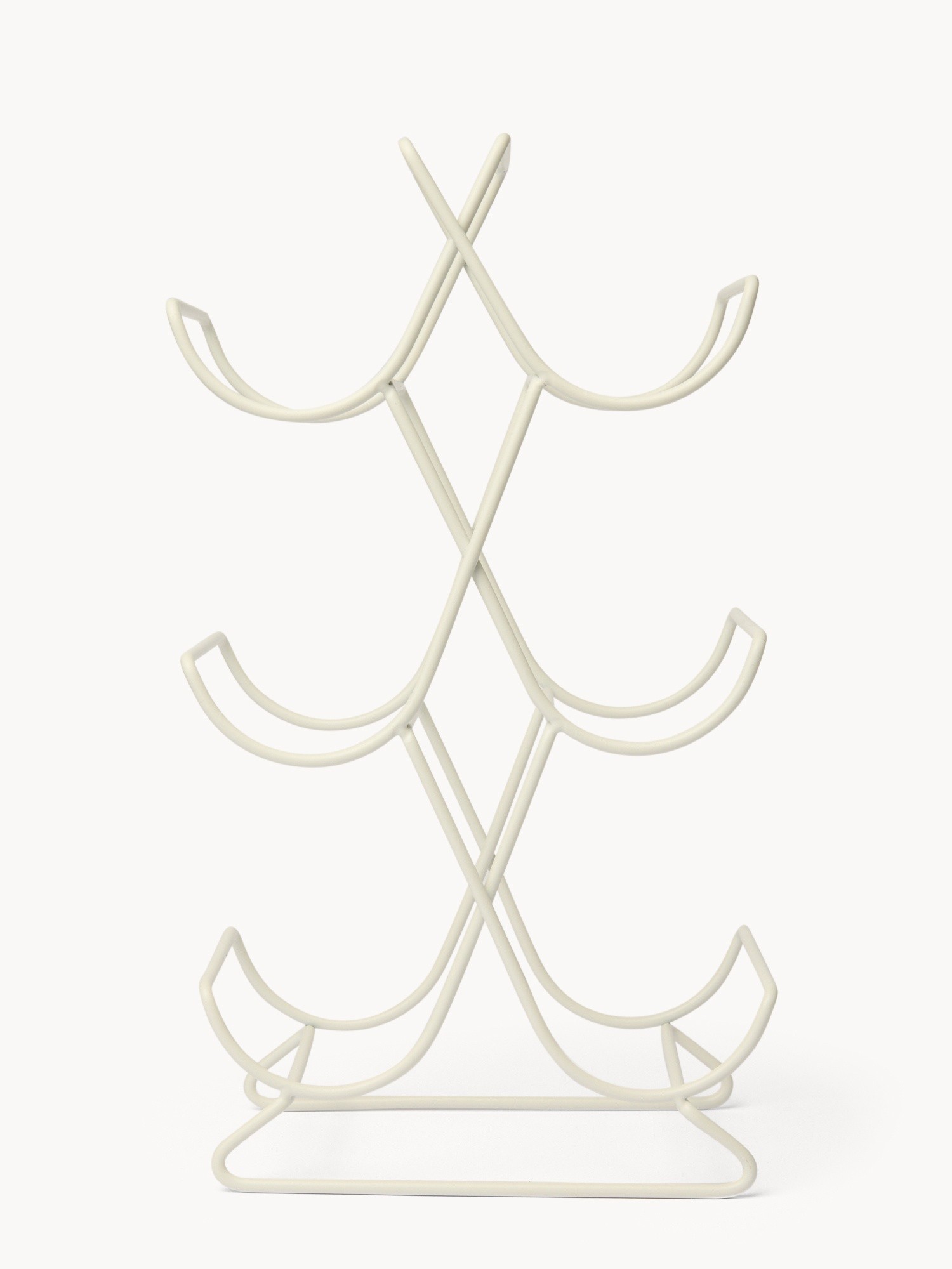 Porta bottiglie in ferro smaltato - Prezzo di lancio, Bianco, large image number 1