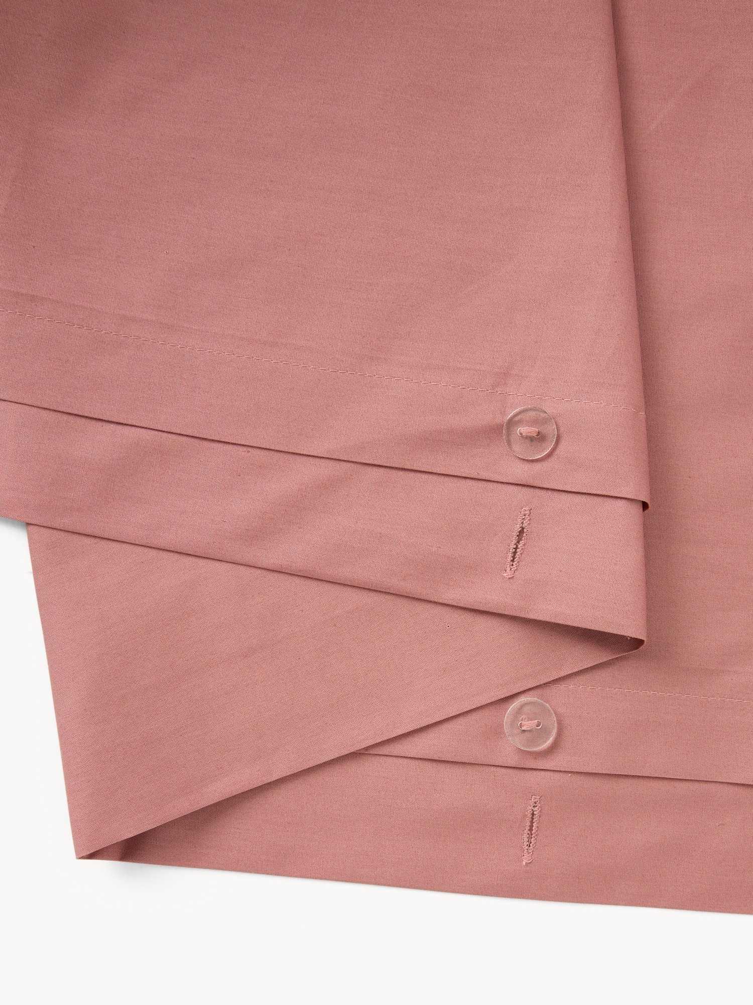 Parure copripiumino in cotone percalle tinta unita - Prezzo di lancio, Rosa scuro, large image number 1