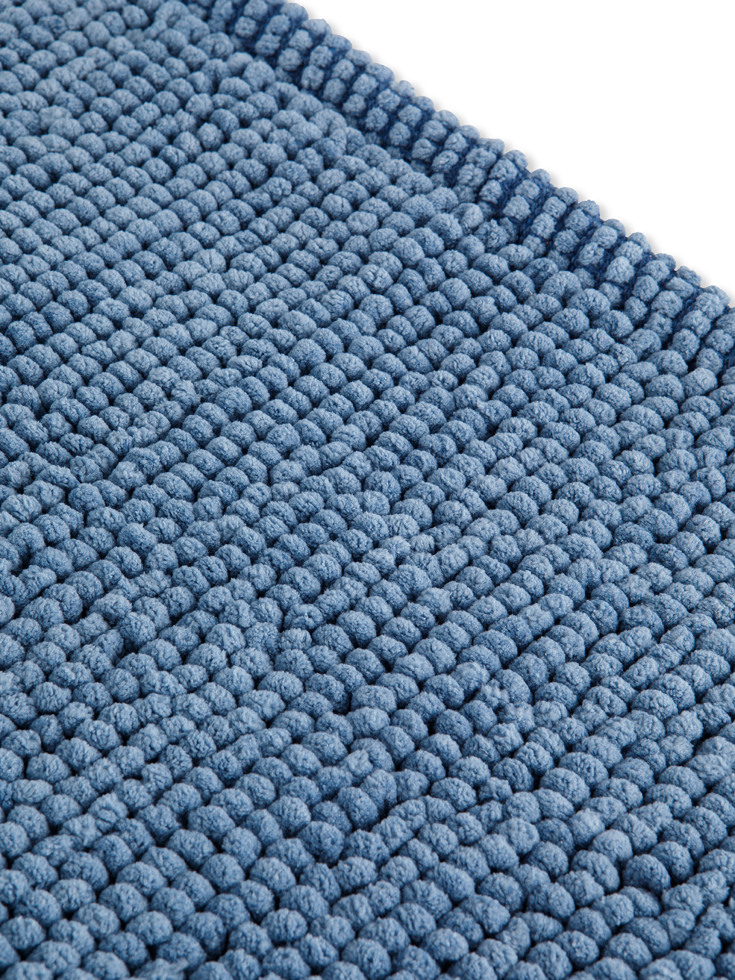 Shaggy effect bathroom rug, Blue, large image number 1