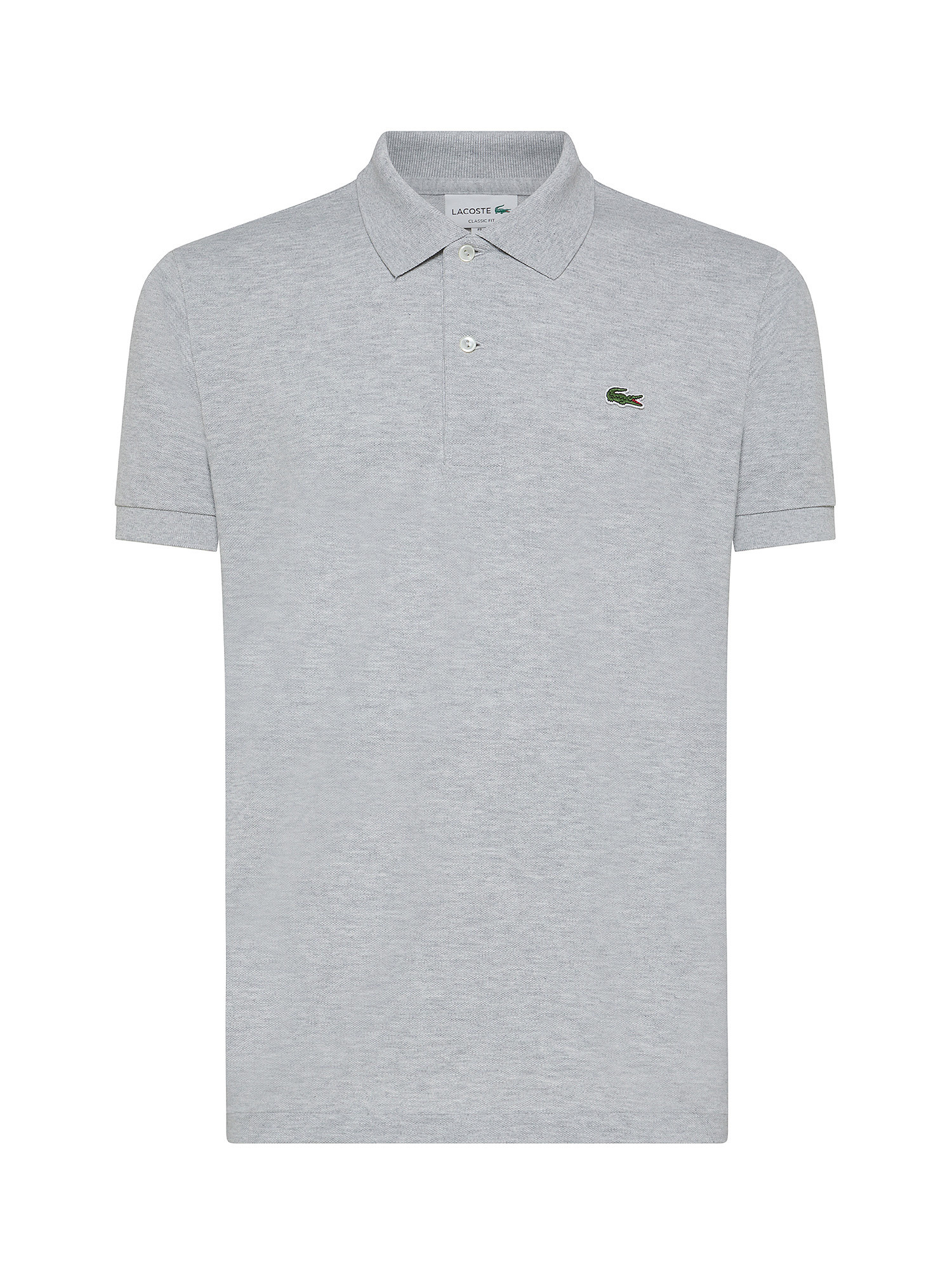 Lacoste - Classic cut polo shirt in petit piquè cotton, Grey, large image number 0