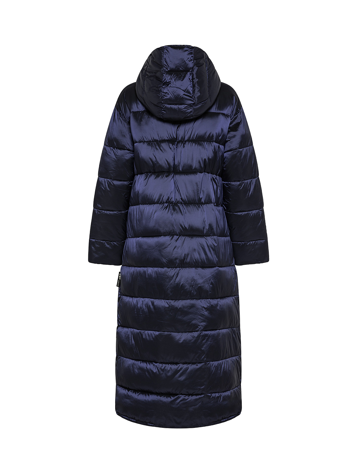Long jacket with hood, Dark Blue, large image number 1