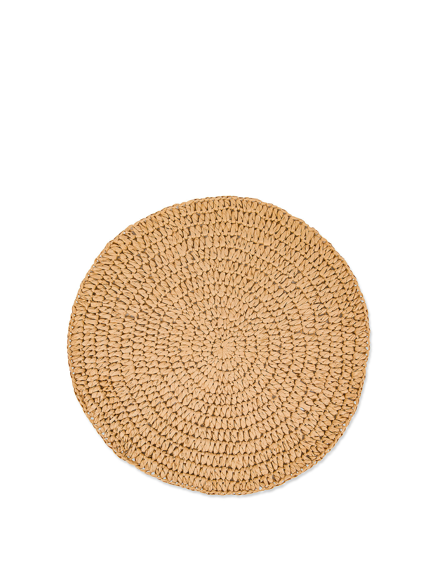 Woven paper placemat, Beige, large image number 0