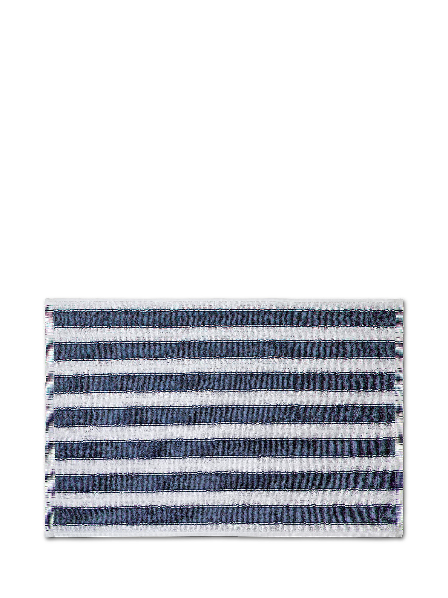 Asciugamano in spugna  di puro cotone., Blu, large image number 1