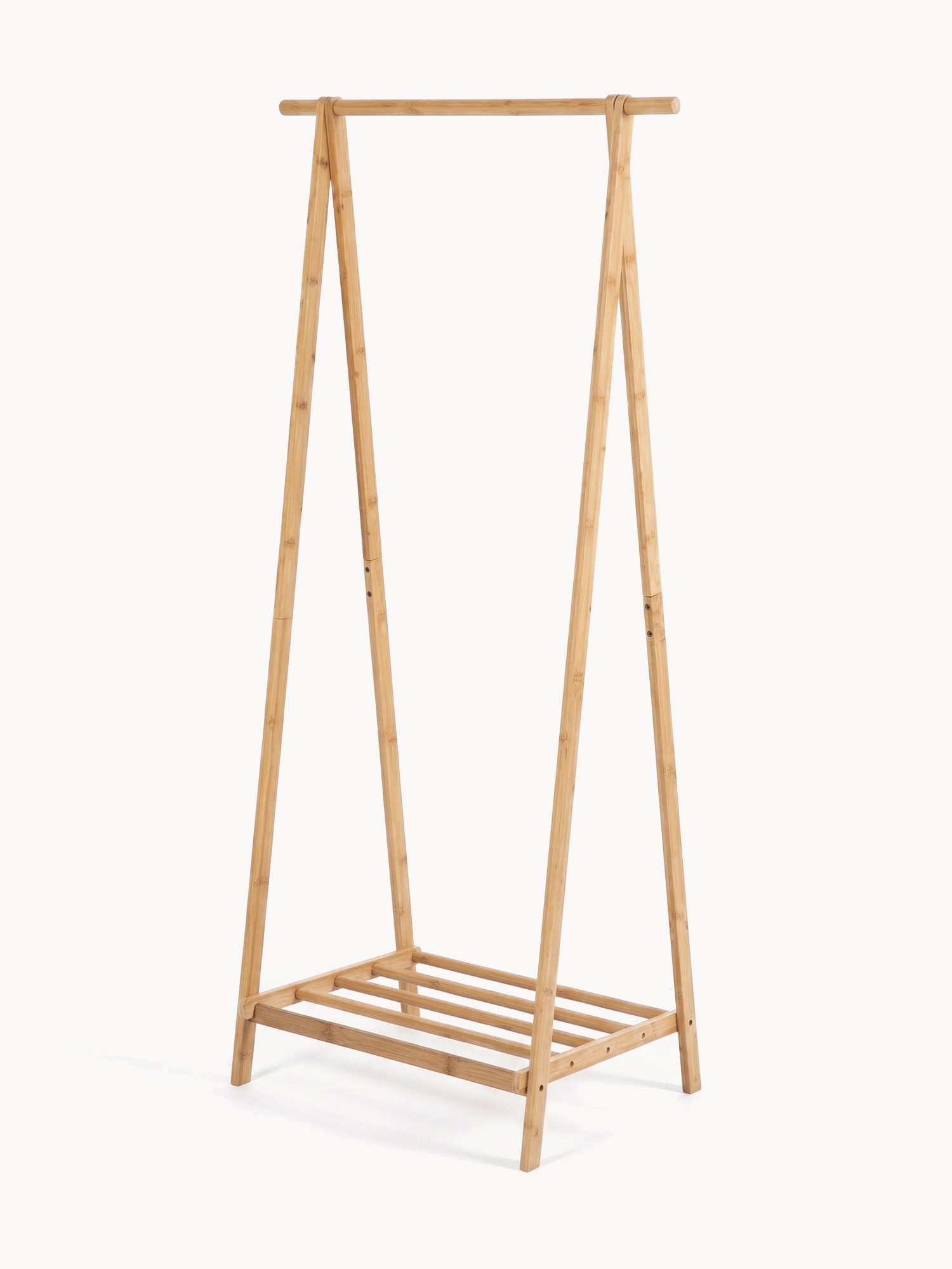 Natural Bamboo Coat Rack, Natural, large image number 0