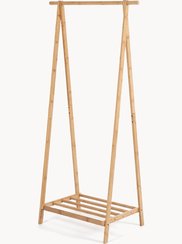 Natural Bamboo Coat Rack
