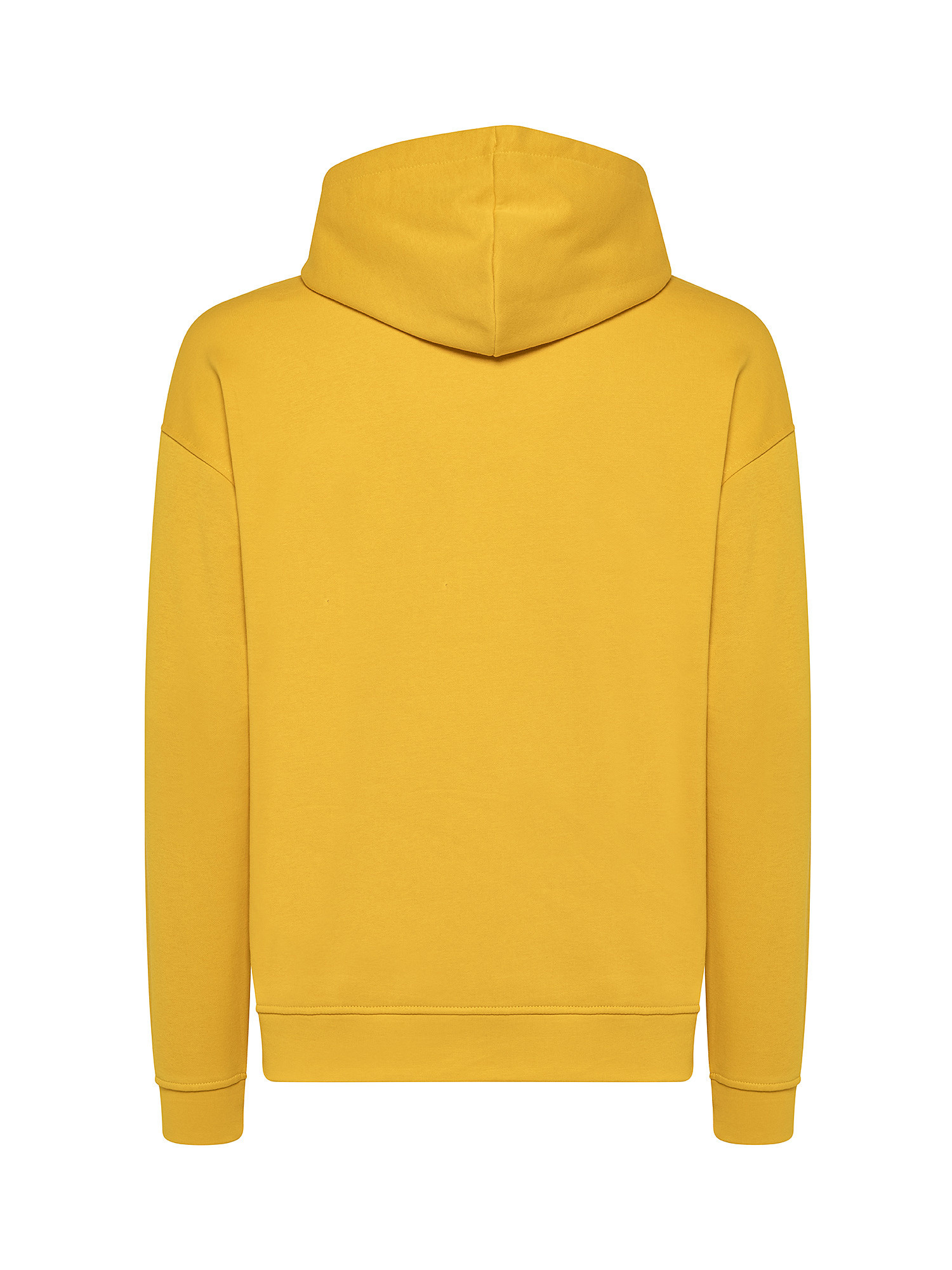 Sweatshirt with hood and long sleeves, Yellow, large image number 1