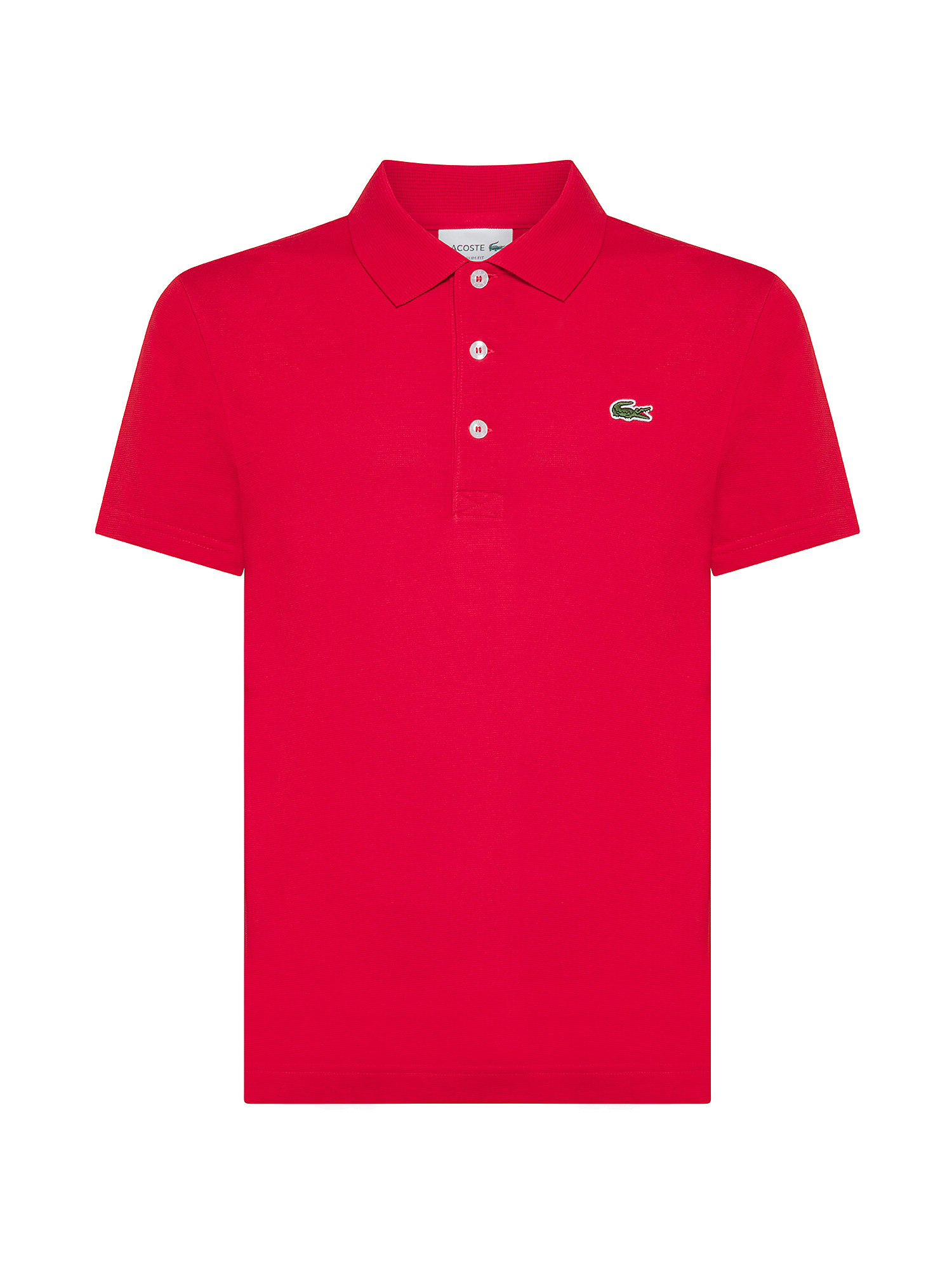 Lacoste - Polo stretch regular fit, Rosso, large image number 0