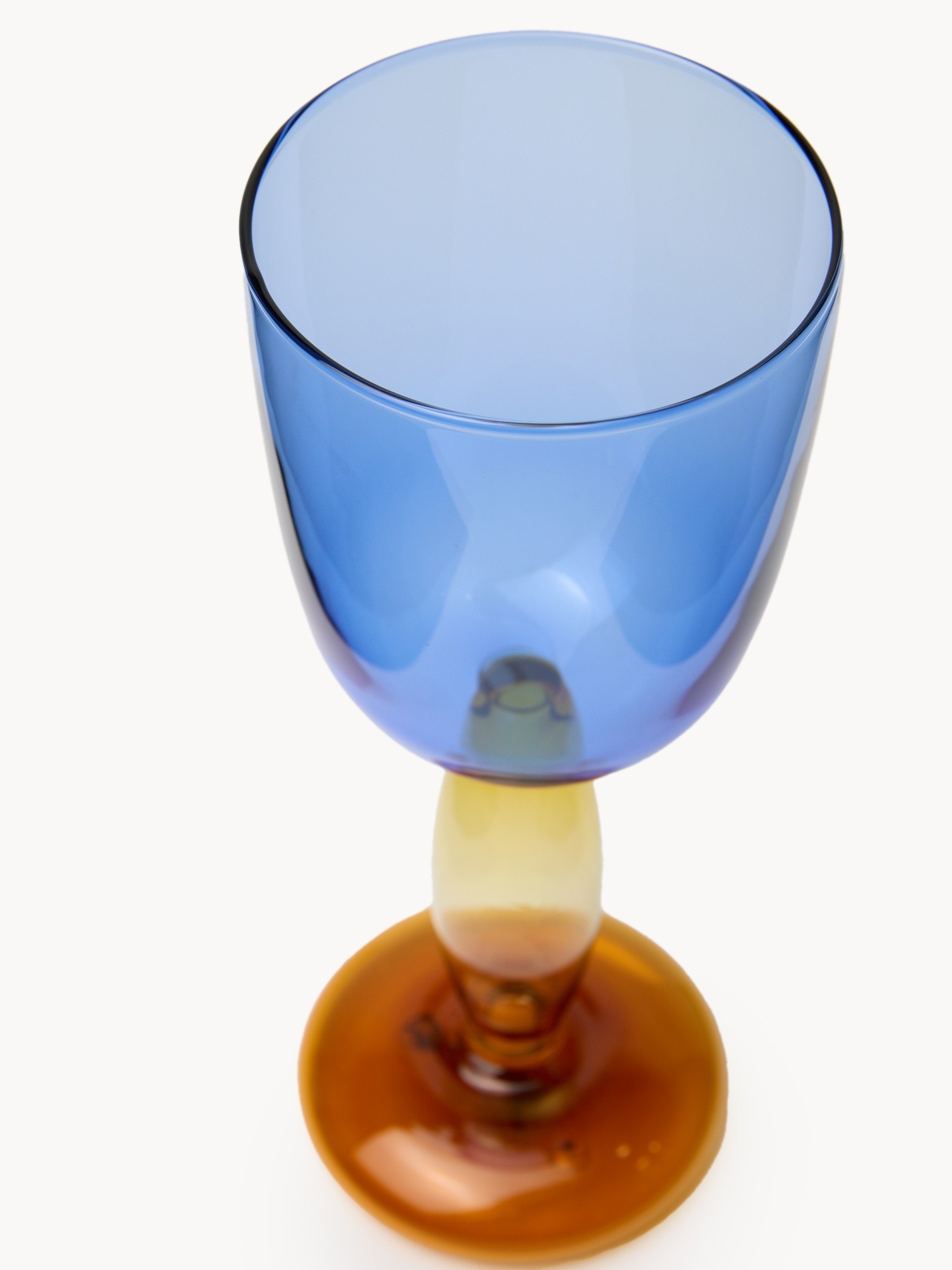 Borosilicate glass goblet, Light Blue, large image number 1