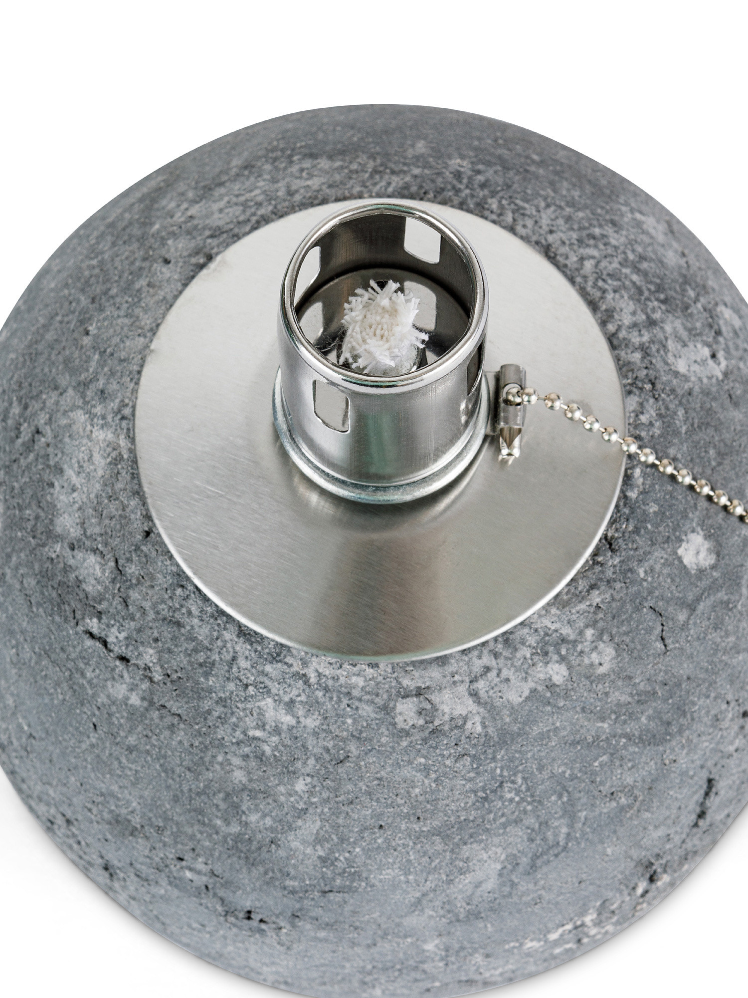 Concrete oil lamp, Grey, large image number 1