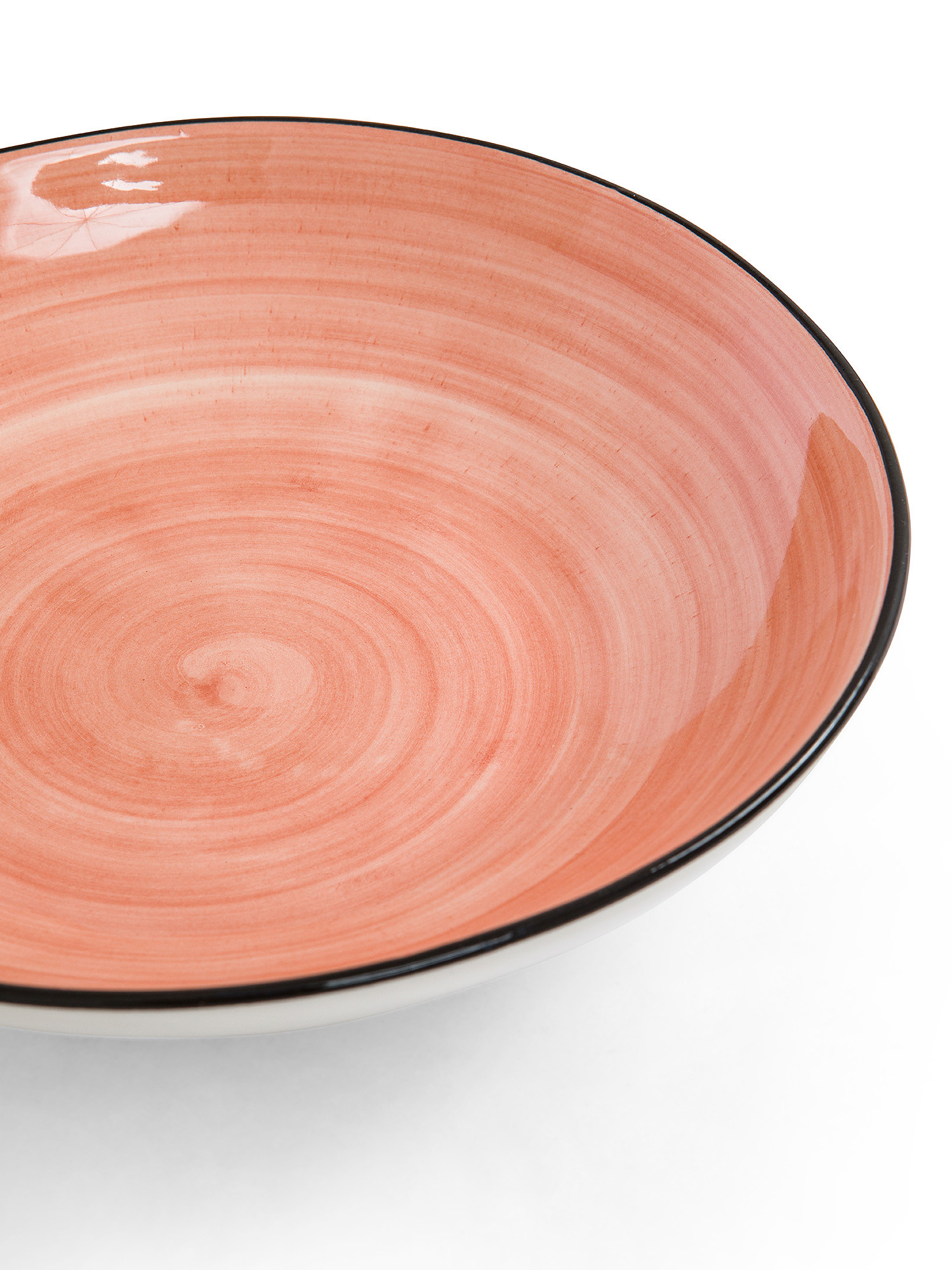 Tokyo stoneware soup plate, Pink, large image number 1