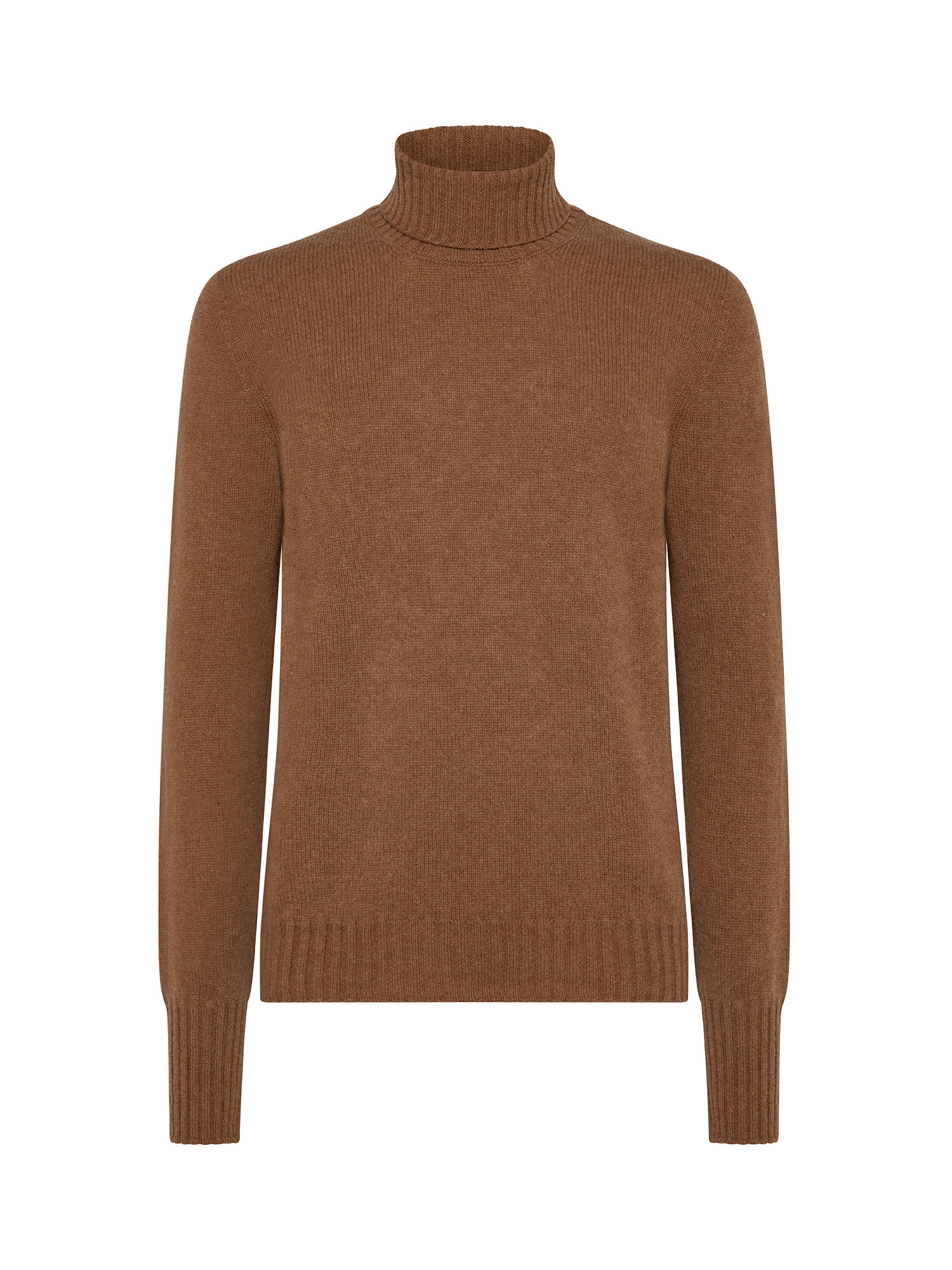 Fine wool turtleneck sweater, Light Brown, large image number 0