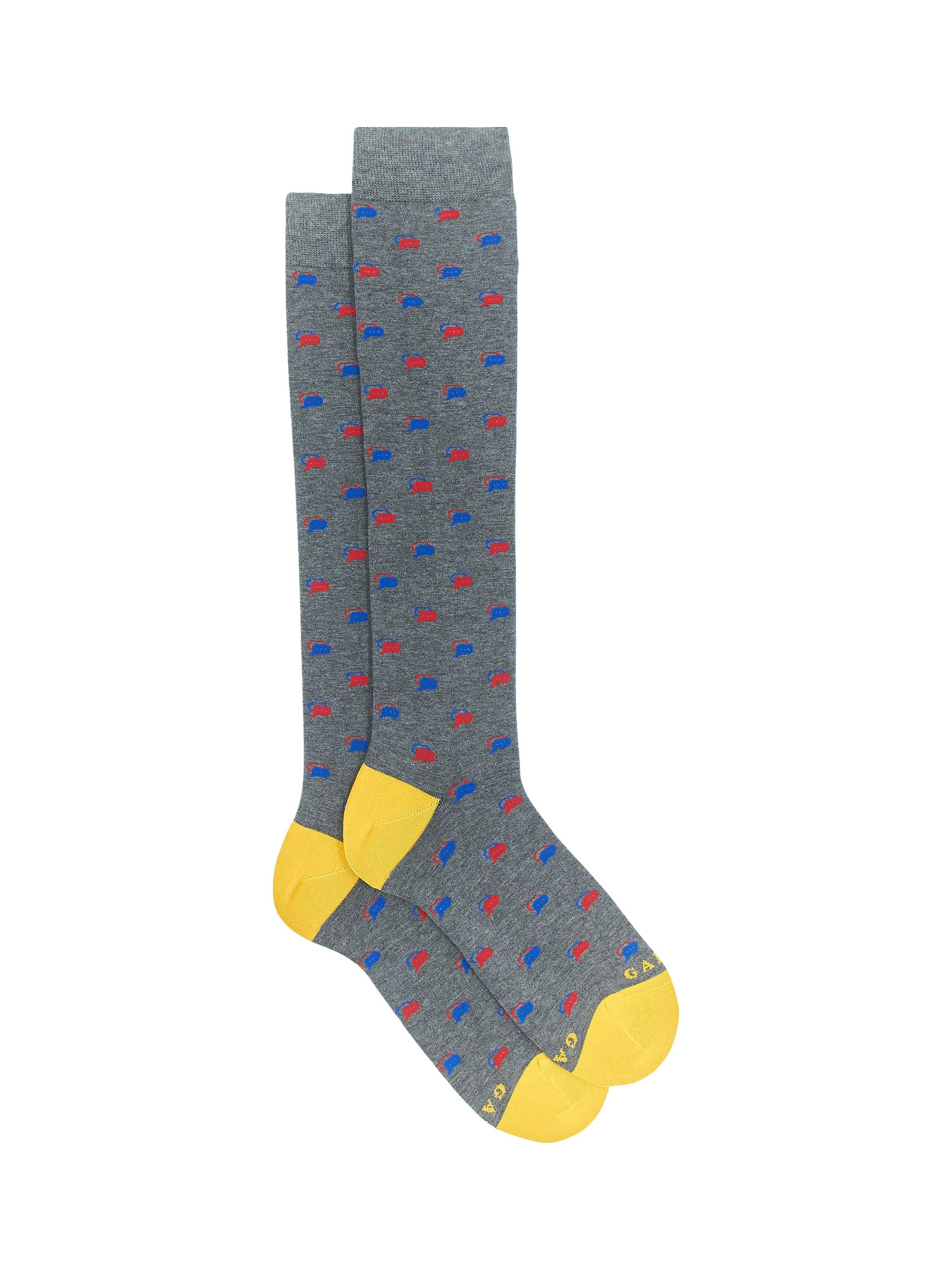 Long stocking with message pattern, Multicolor, large image number 0
