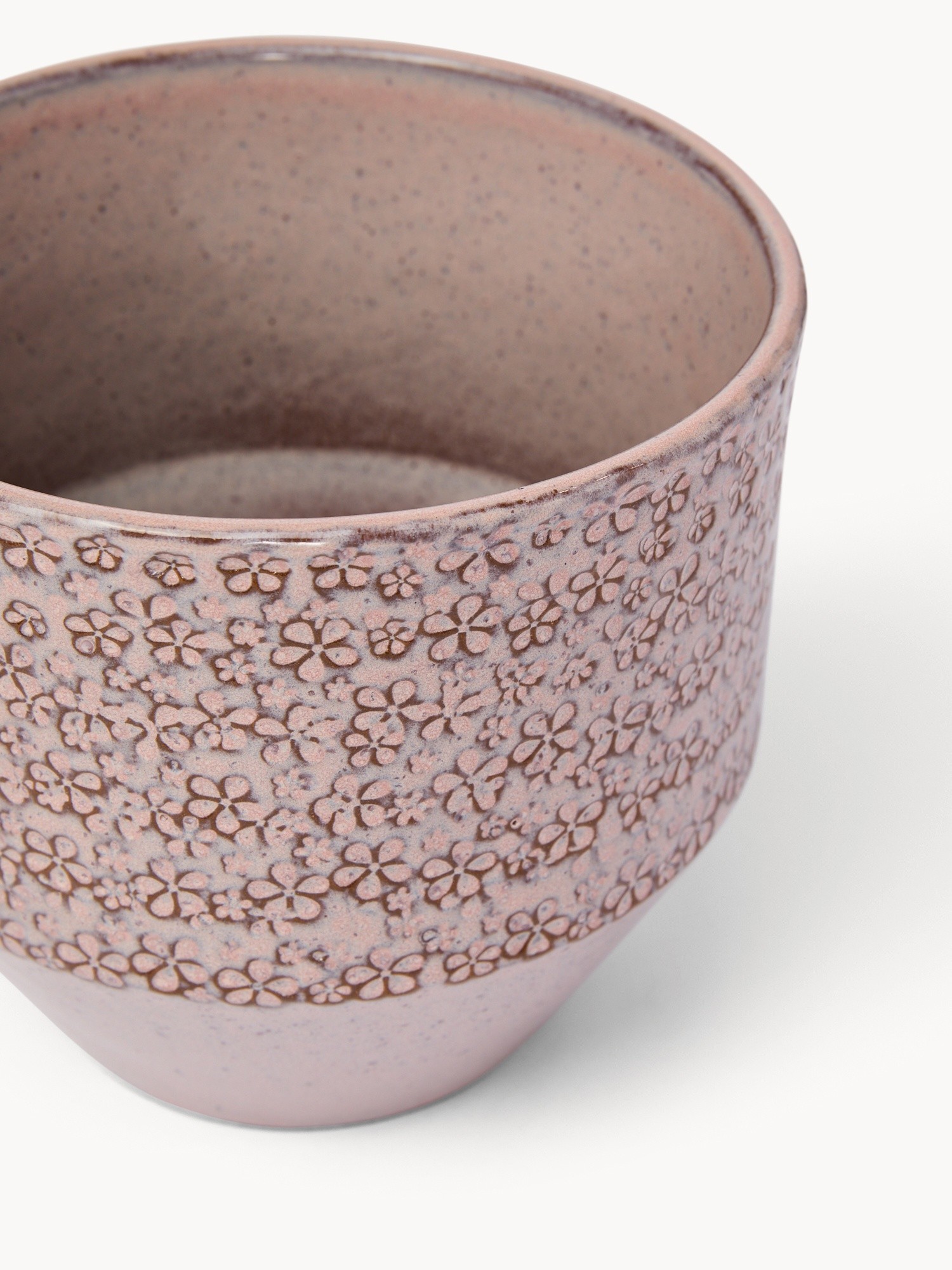 Cachepot in ceramica portoghese prodotta artigianalmente, Grigio chiaro, large image number 1