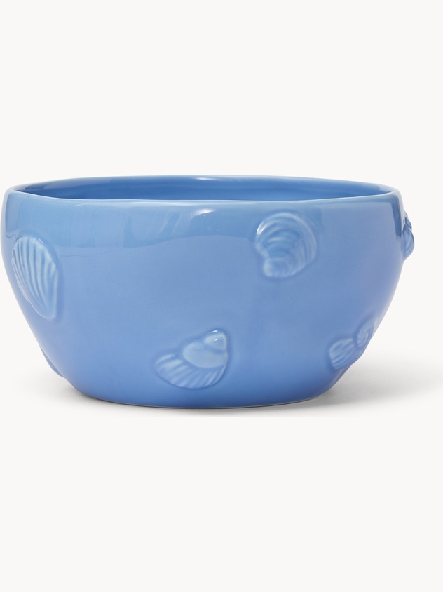 Ceramic bowl with shell detail