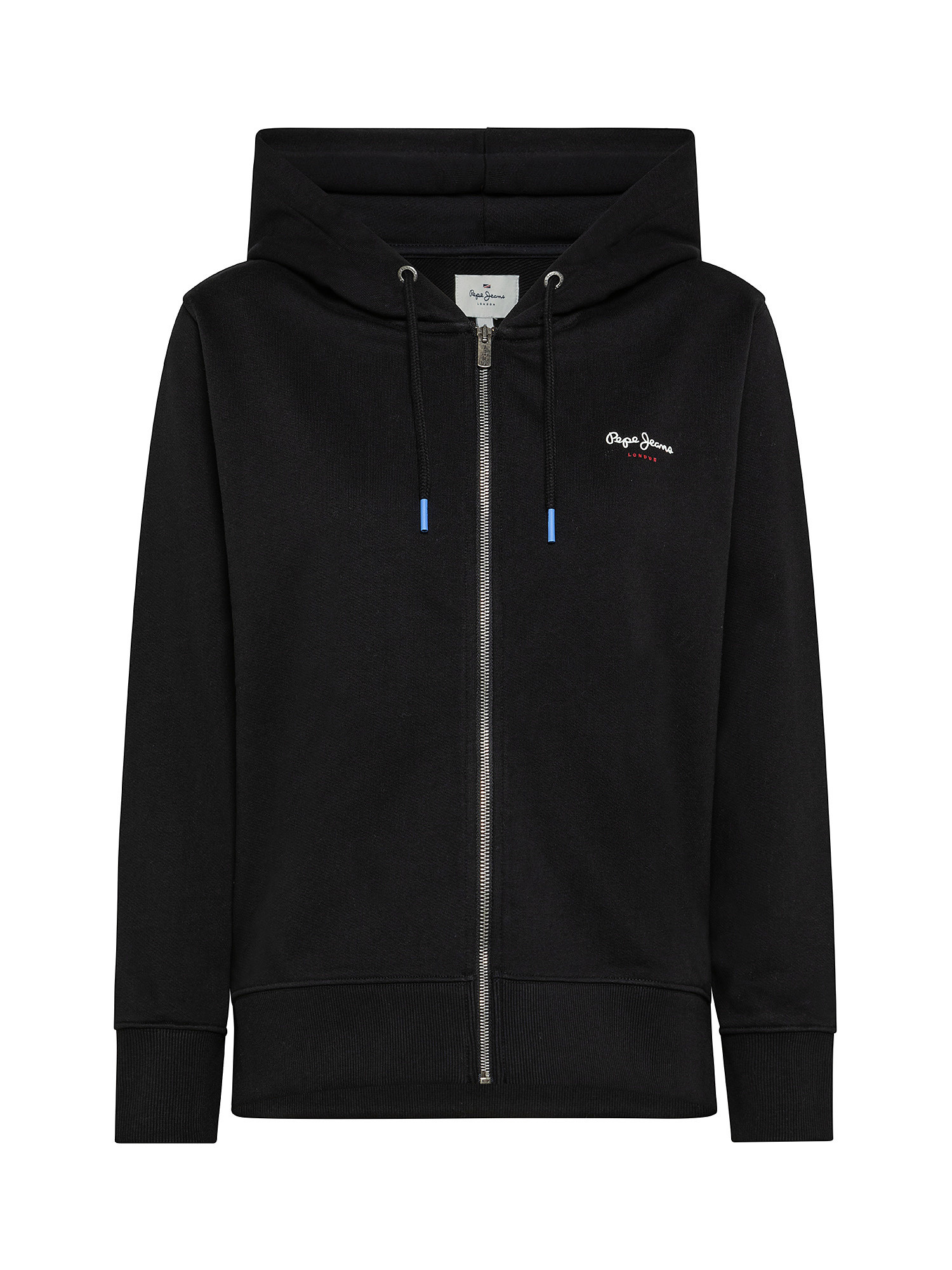 Calista zipper sports sweatshirt, Black, large image number 0